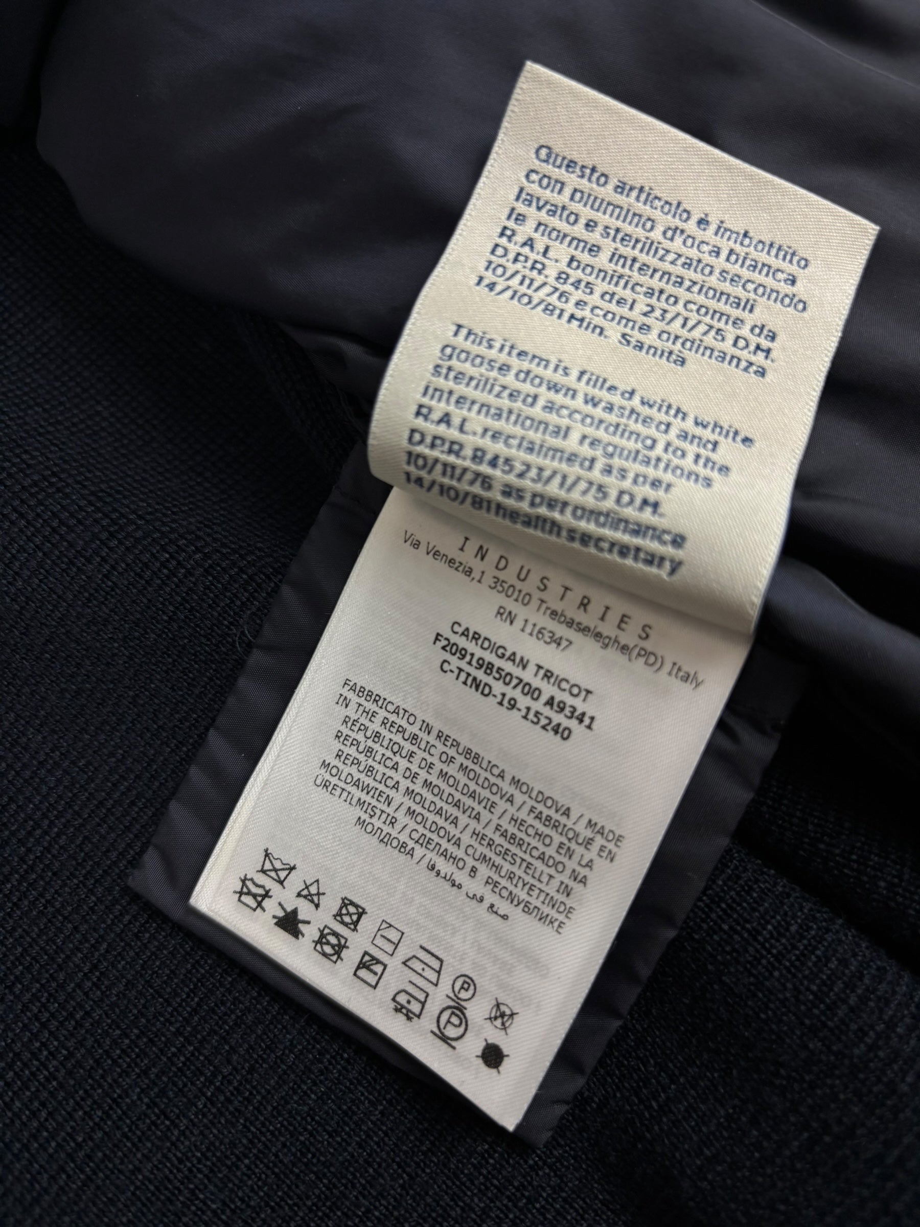 Cardigan Moncler marine taille XL - Vue 6