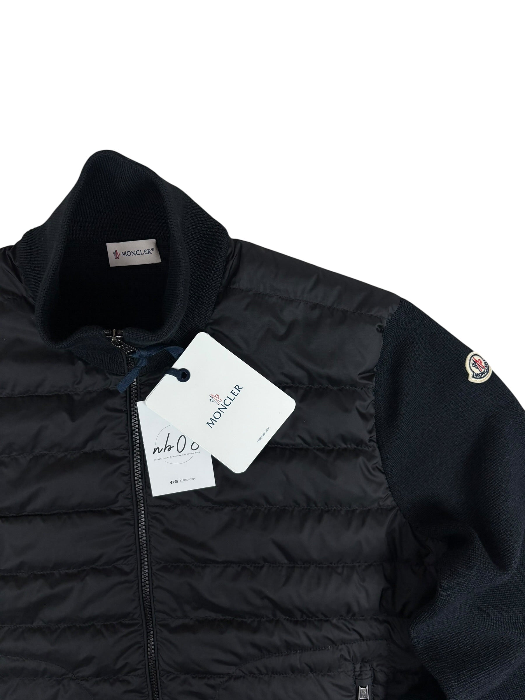 Cardigan Moncler noir taille L - Vue de dos