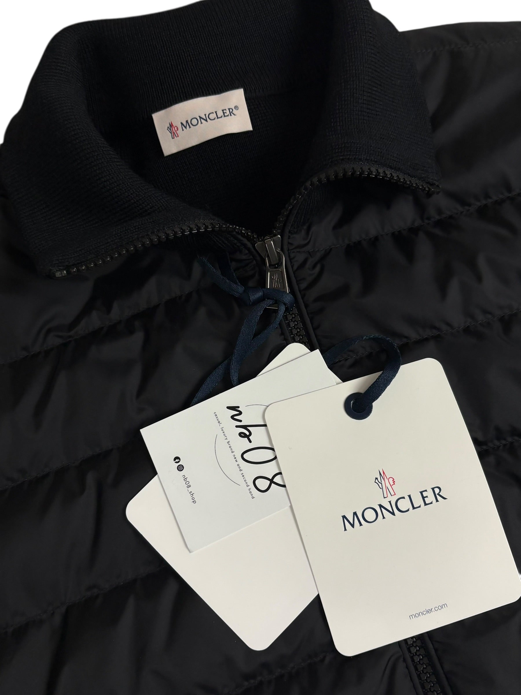 Cardigan Moncler noir taille L - Vue de dos