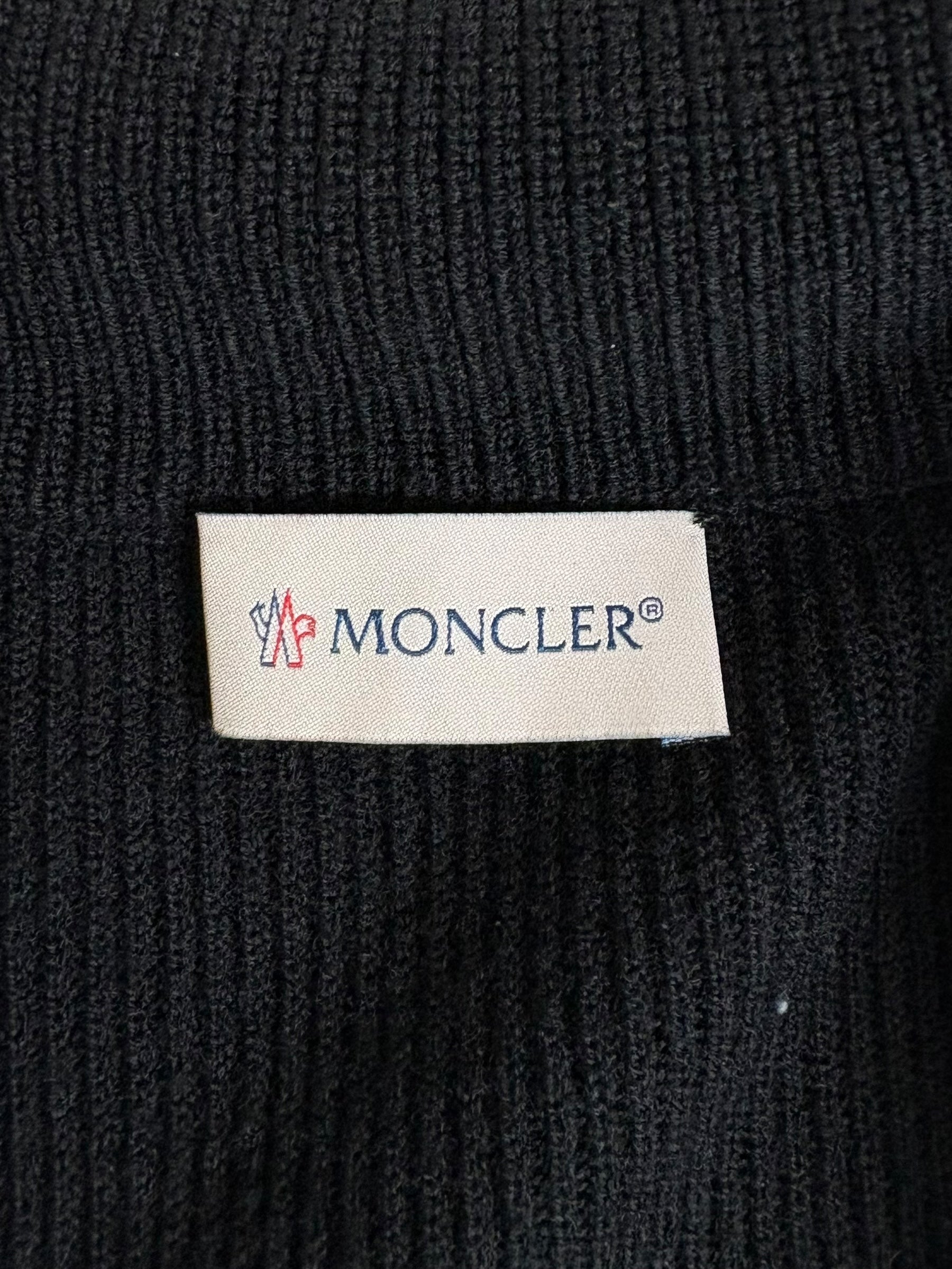Cardigan Moncler noir taille XL - Détail