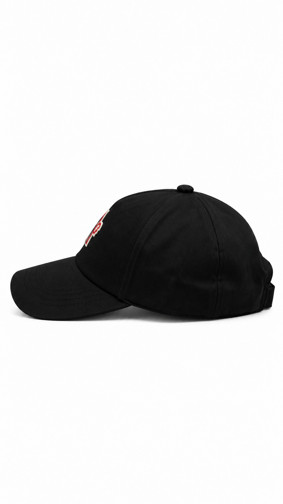 Casquette Moncler Grenoble Maille Alpaga Logo noir, détail étiquettes et finitions — vue 3