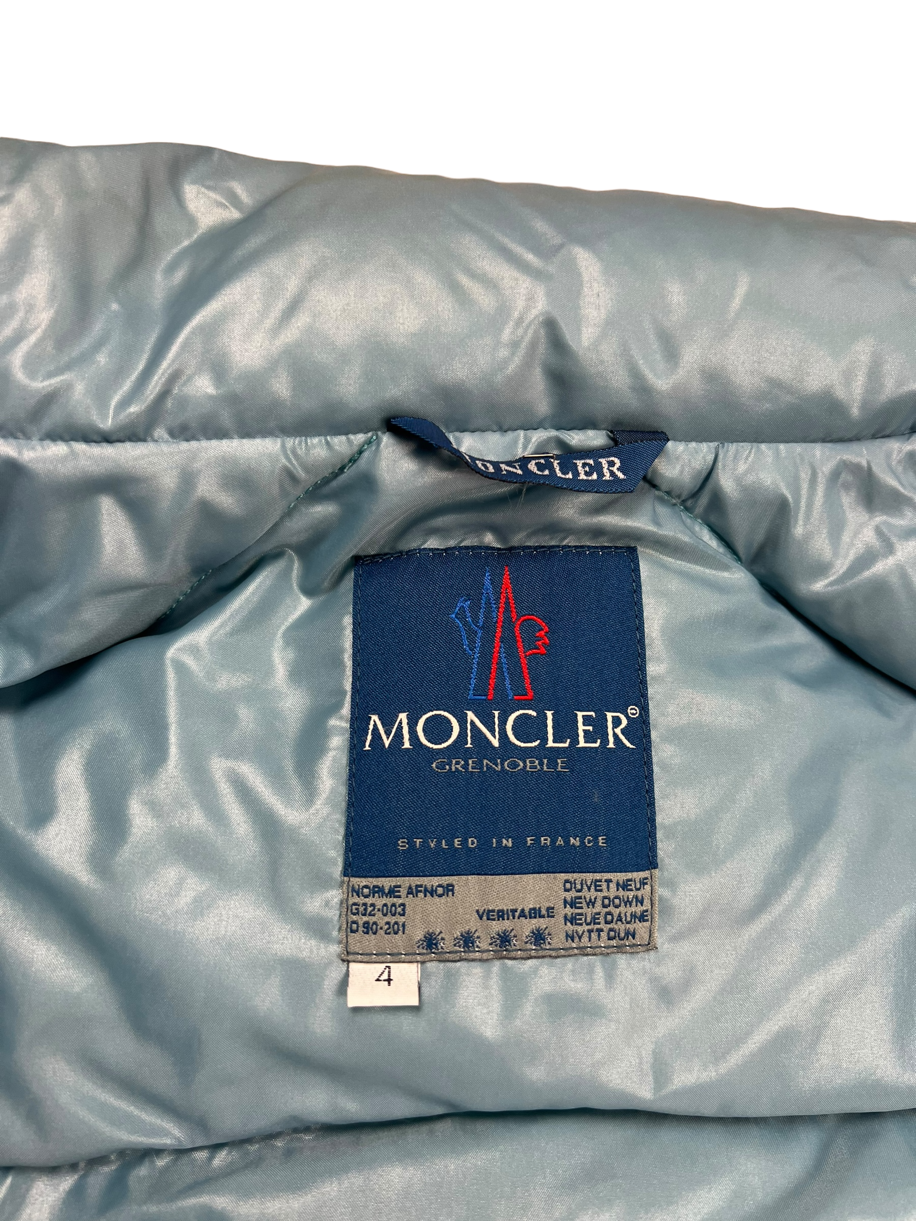 Doudoune Moncler bleu taille XL - Vue 7