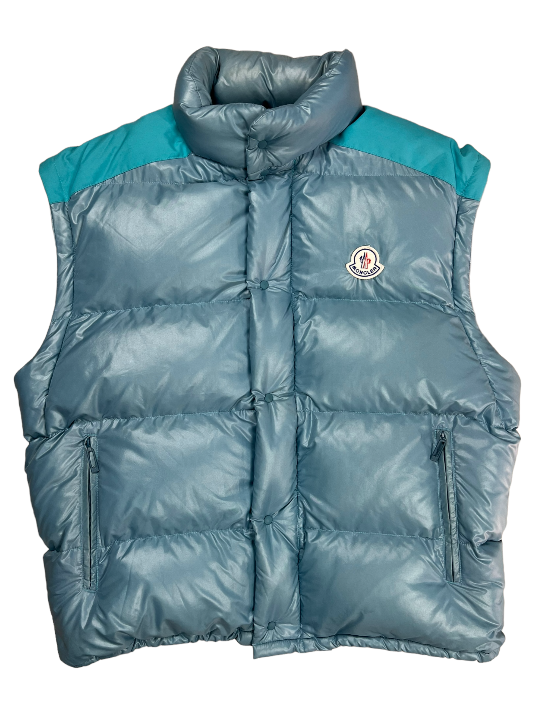 Doudoune Moncler bleu taille XL - Vue de face