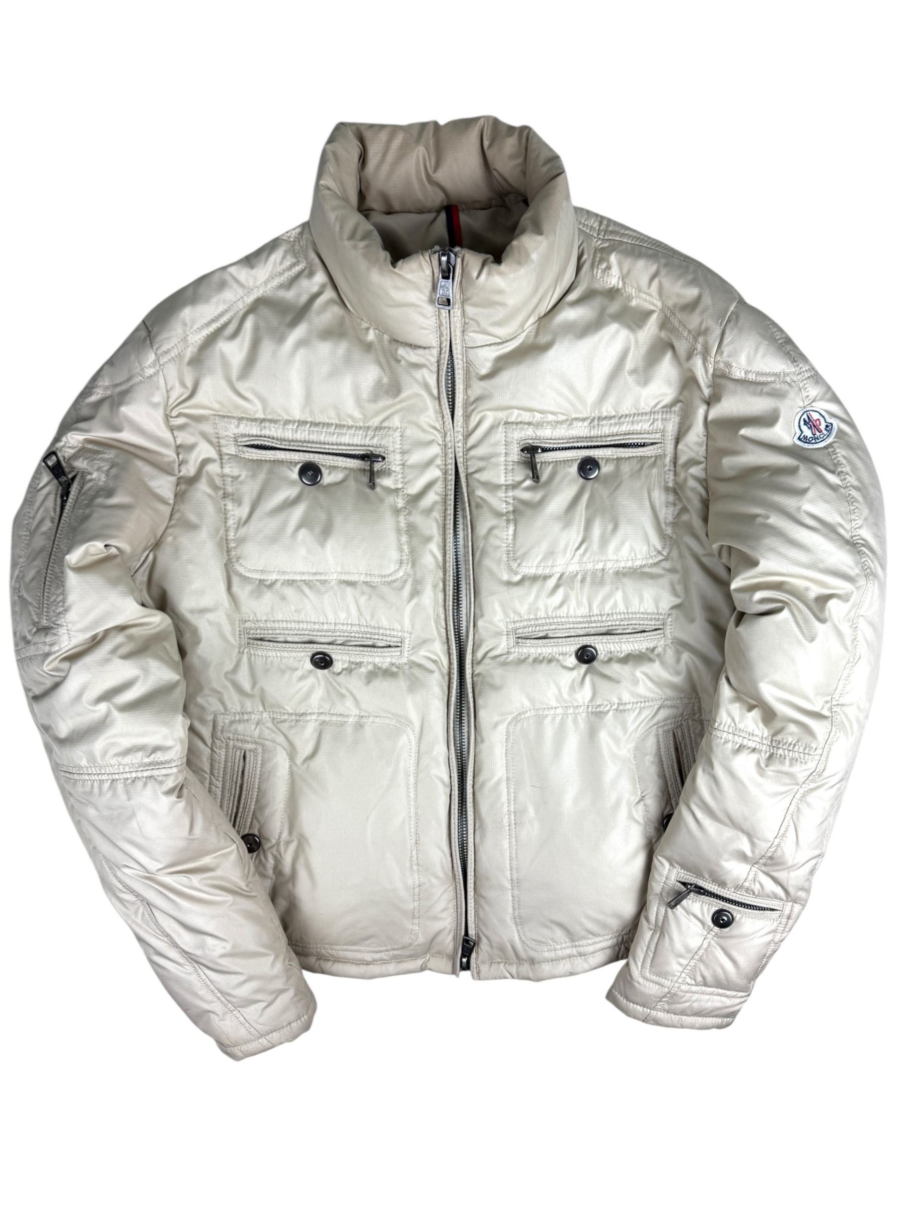 Doudoune Moncler crème taille 5 - Vue de face