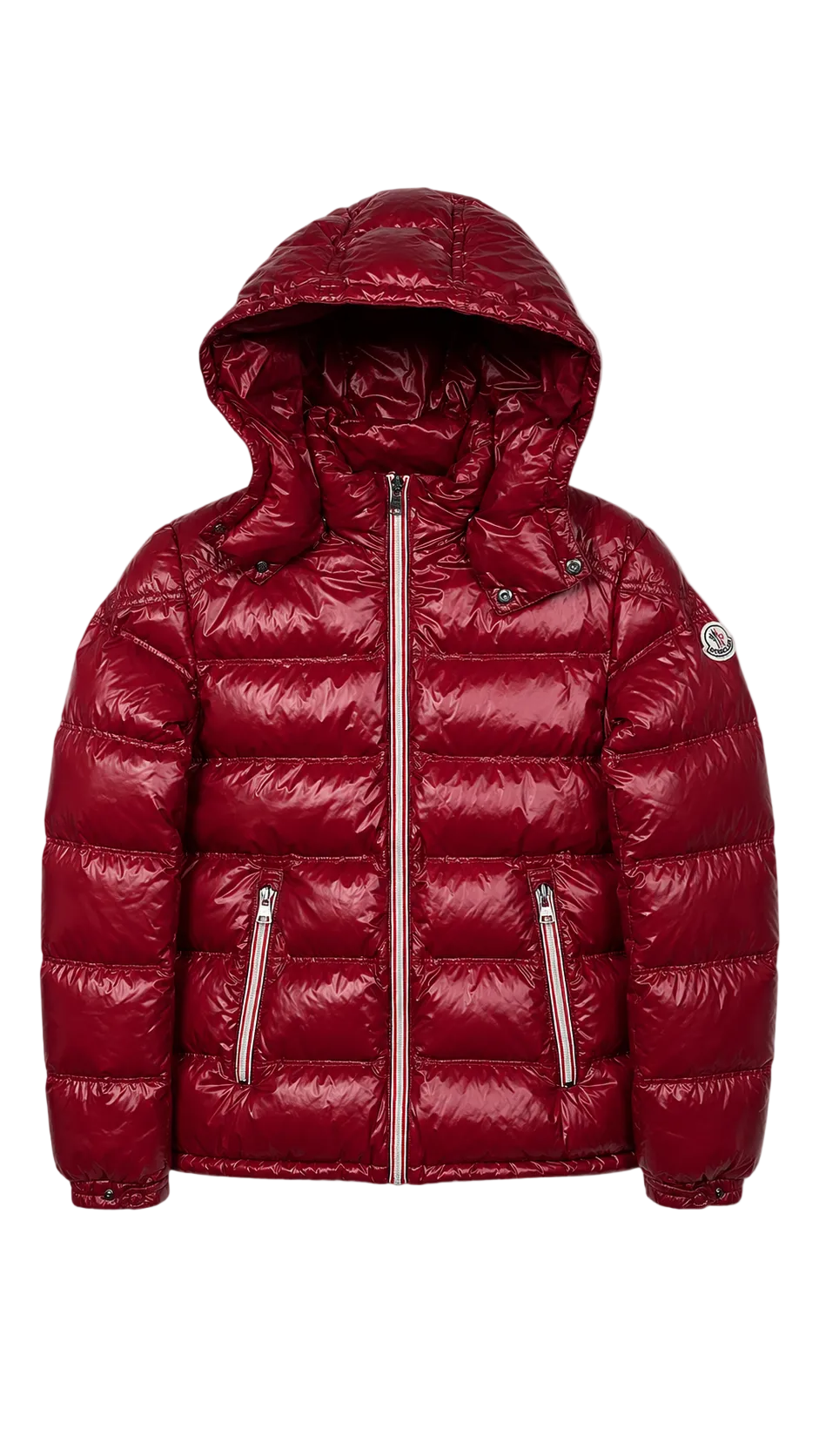 Doudoune Moncler Gaston Junior bordeaux taille 12 ans, seconde main authentifiée NB08 — vue 1