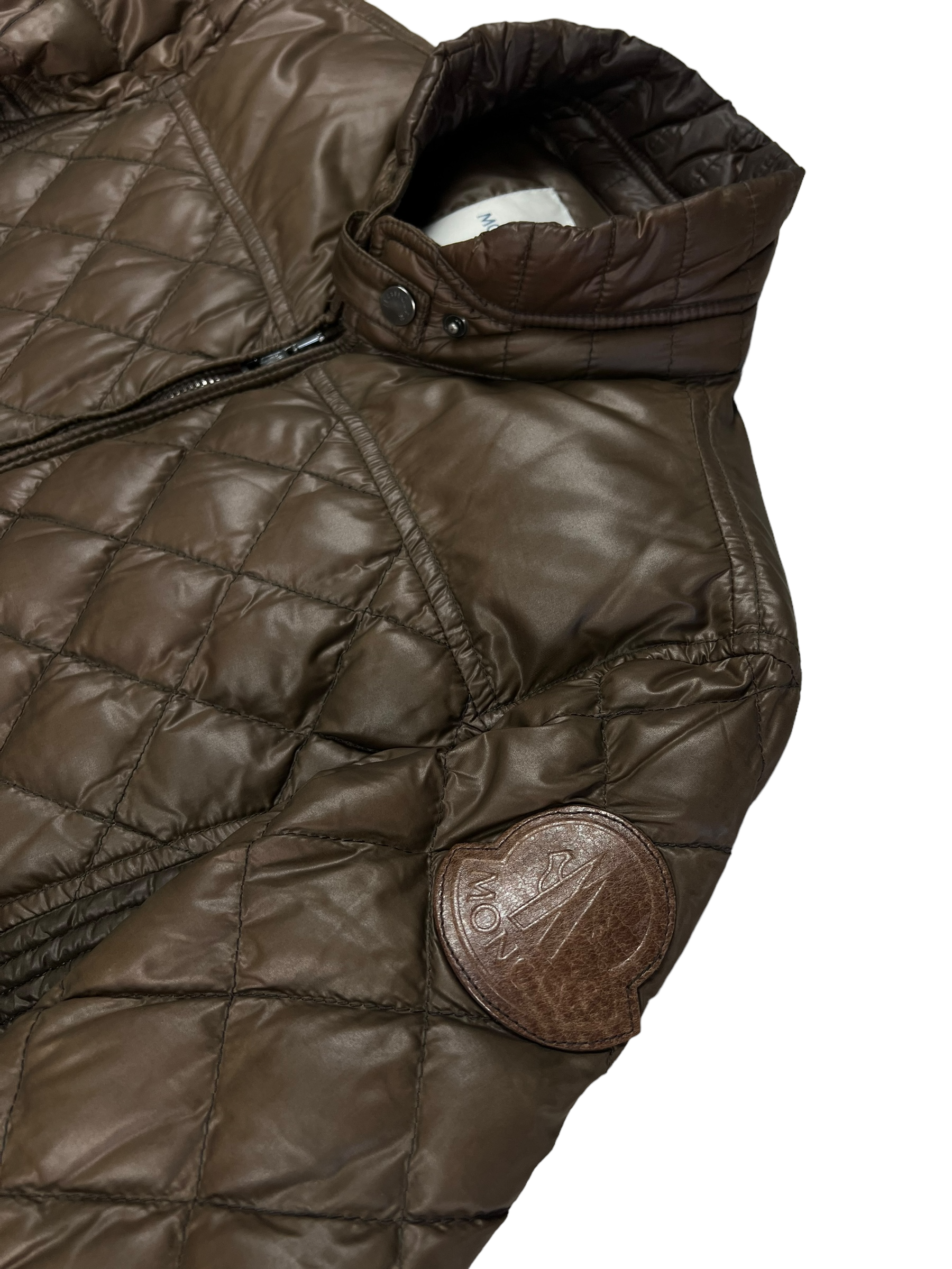 Doudoune Moncler marron taille M - Vue de dos