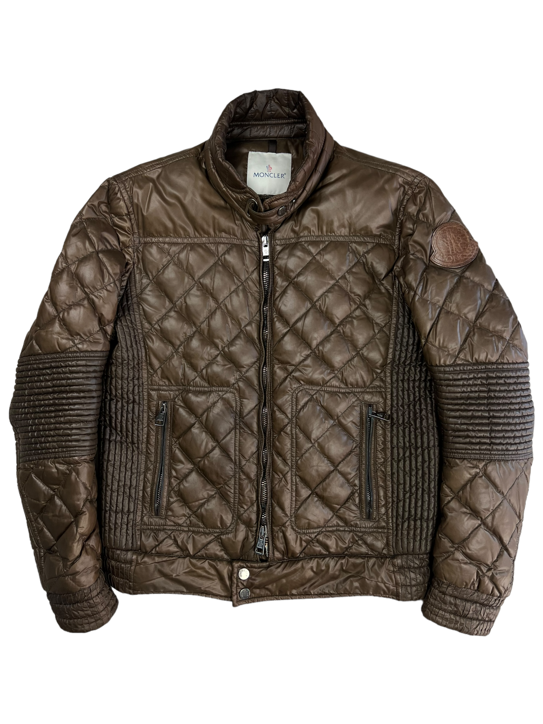 Doudoune Moncler marron taille M - Vue de face