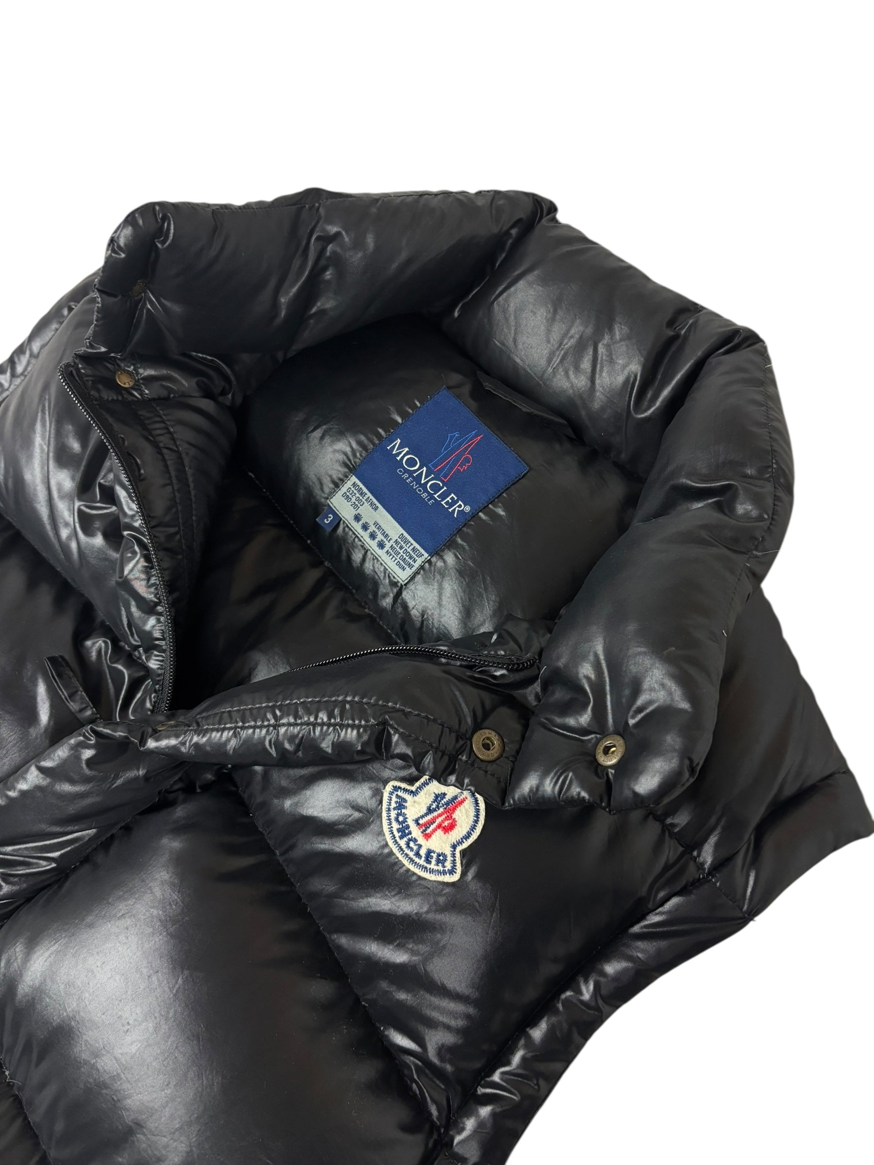 Doudoune Moncler noir taille 3 - Détail