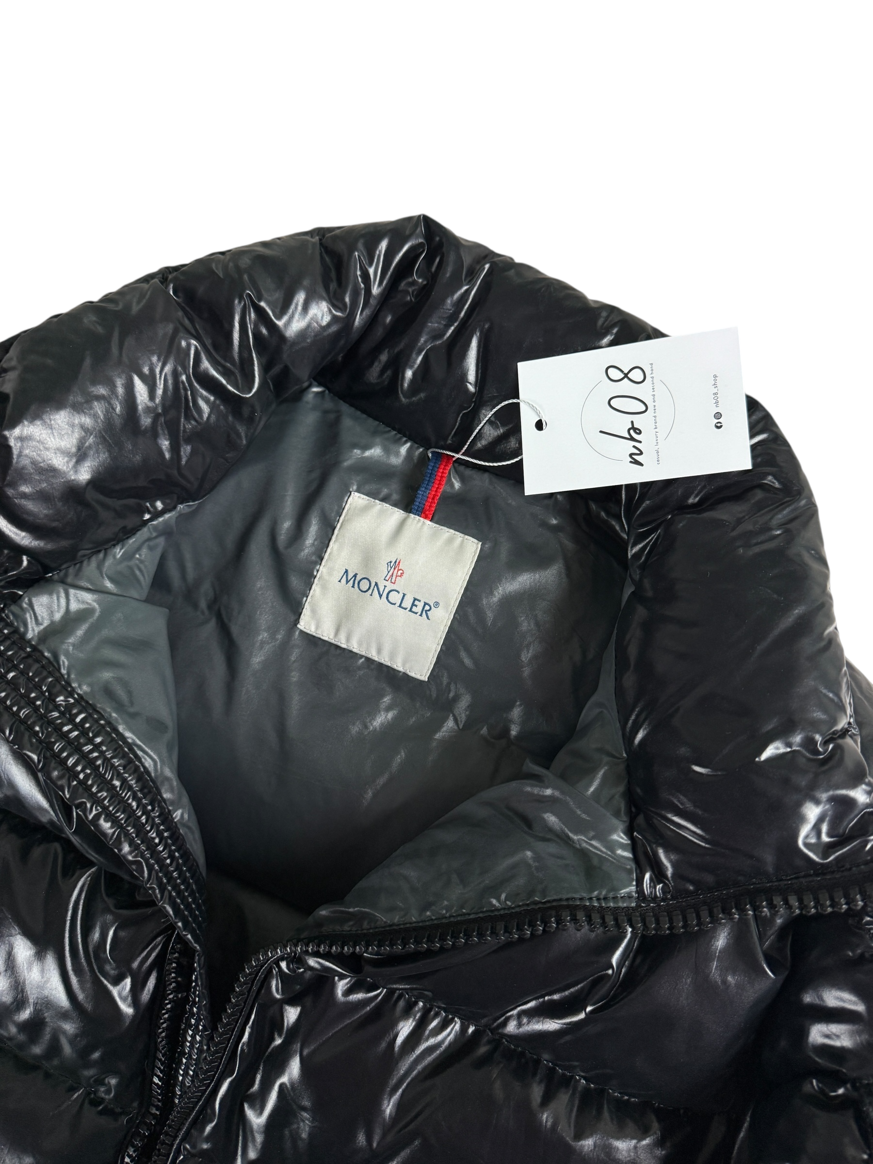 Doudoune Moncler noir taille 4 - Vue côté