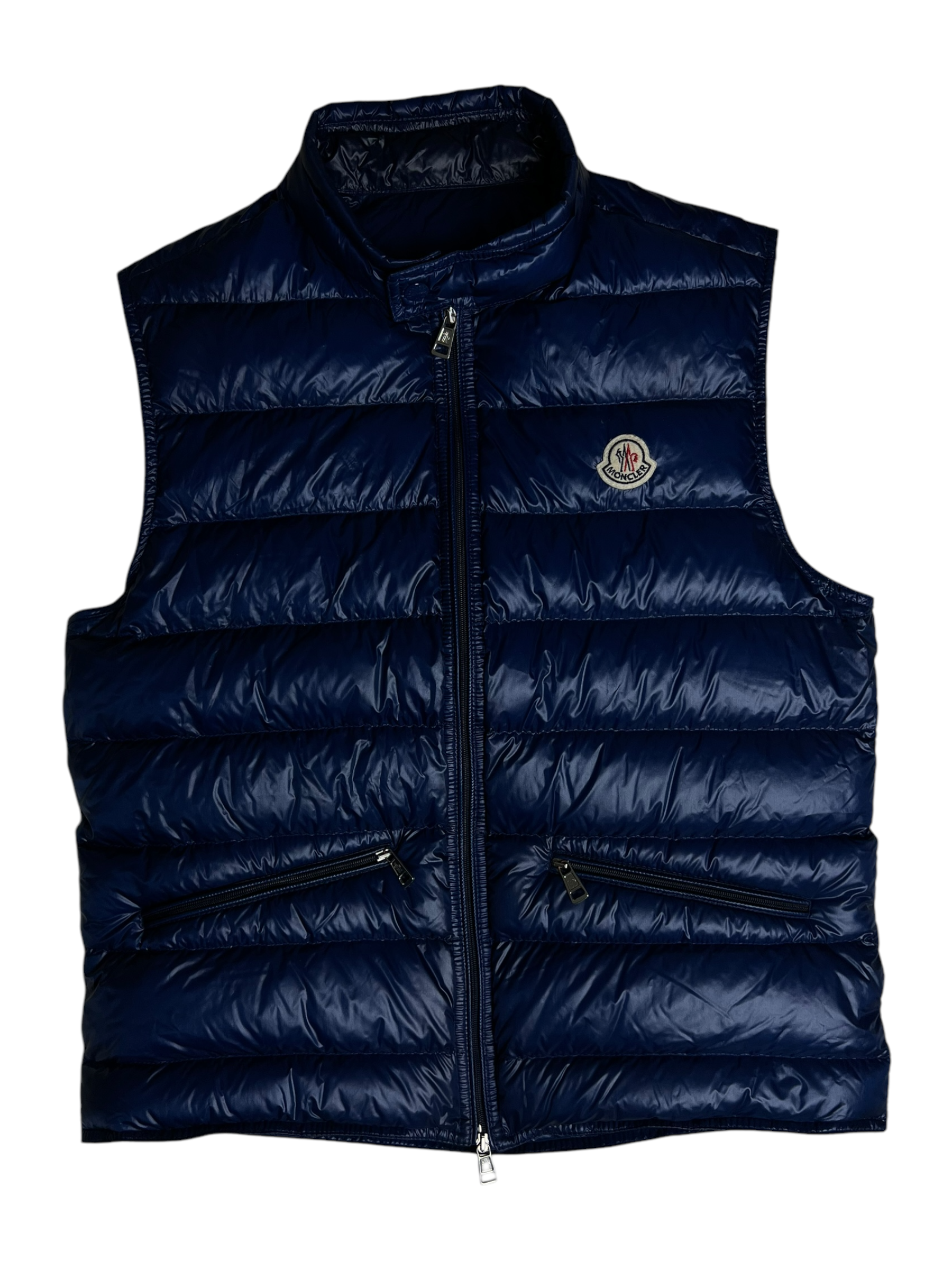 Gilet Moncler bleu taille S - Vue de face