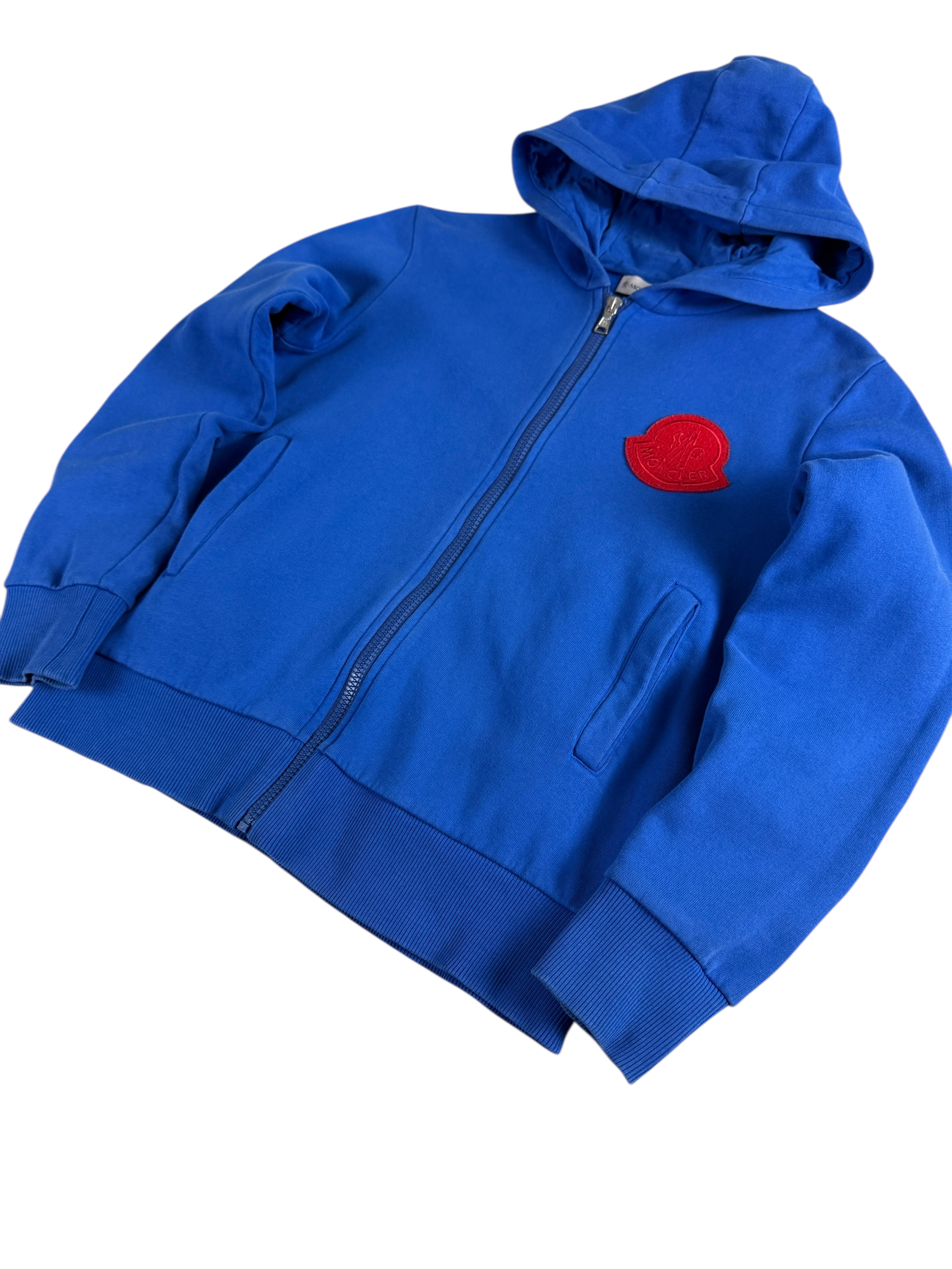 Gilet Moncler bleu taille XS - Logo et étiquette