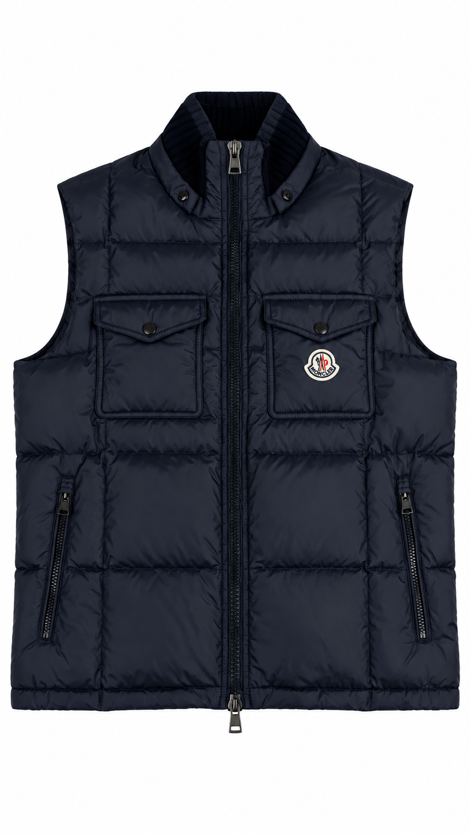 Gilet Doudoune Moncler Rians marine taille 4, seconde main authentifiée NB08 — vue 1