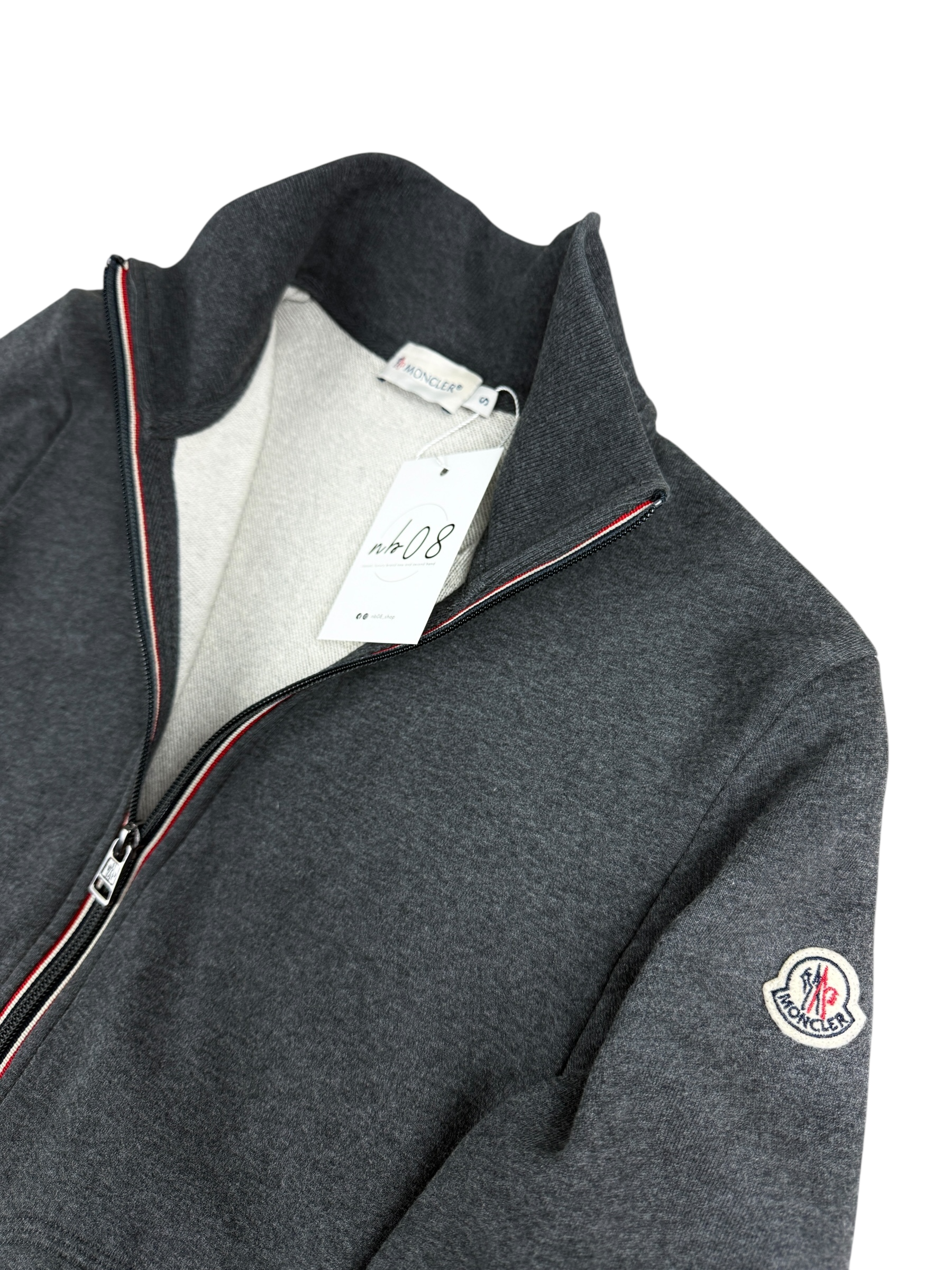Gilet Moncler gris taille S - Détail