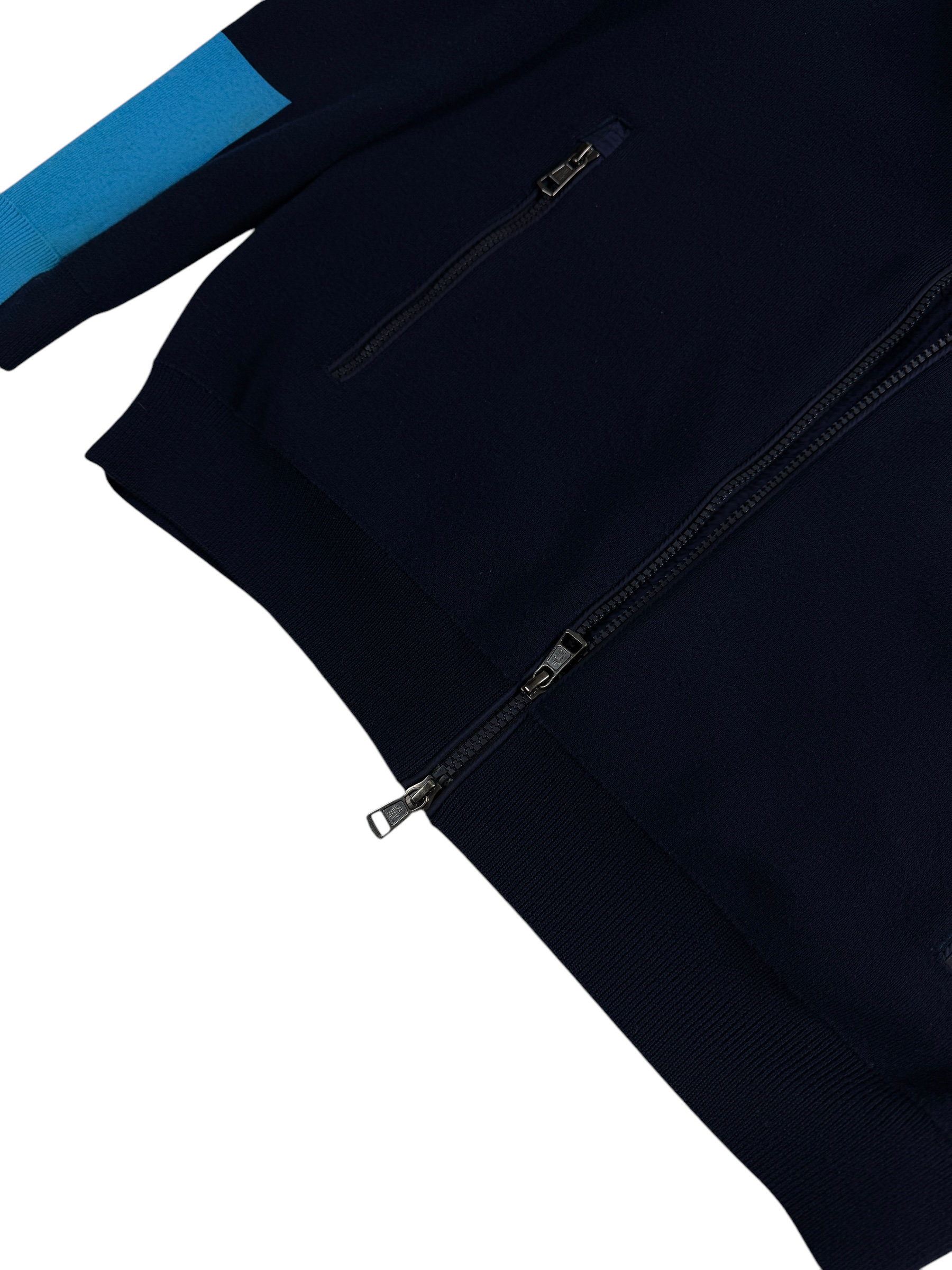 Gilet Moncler marine taille XL - Logo et étiquette