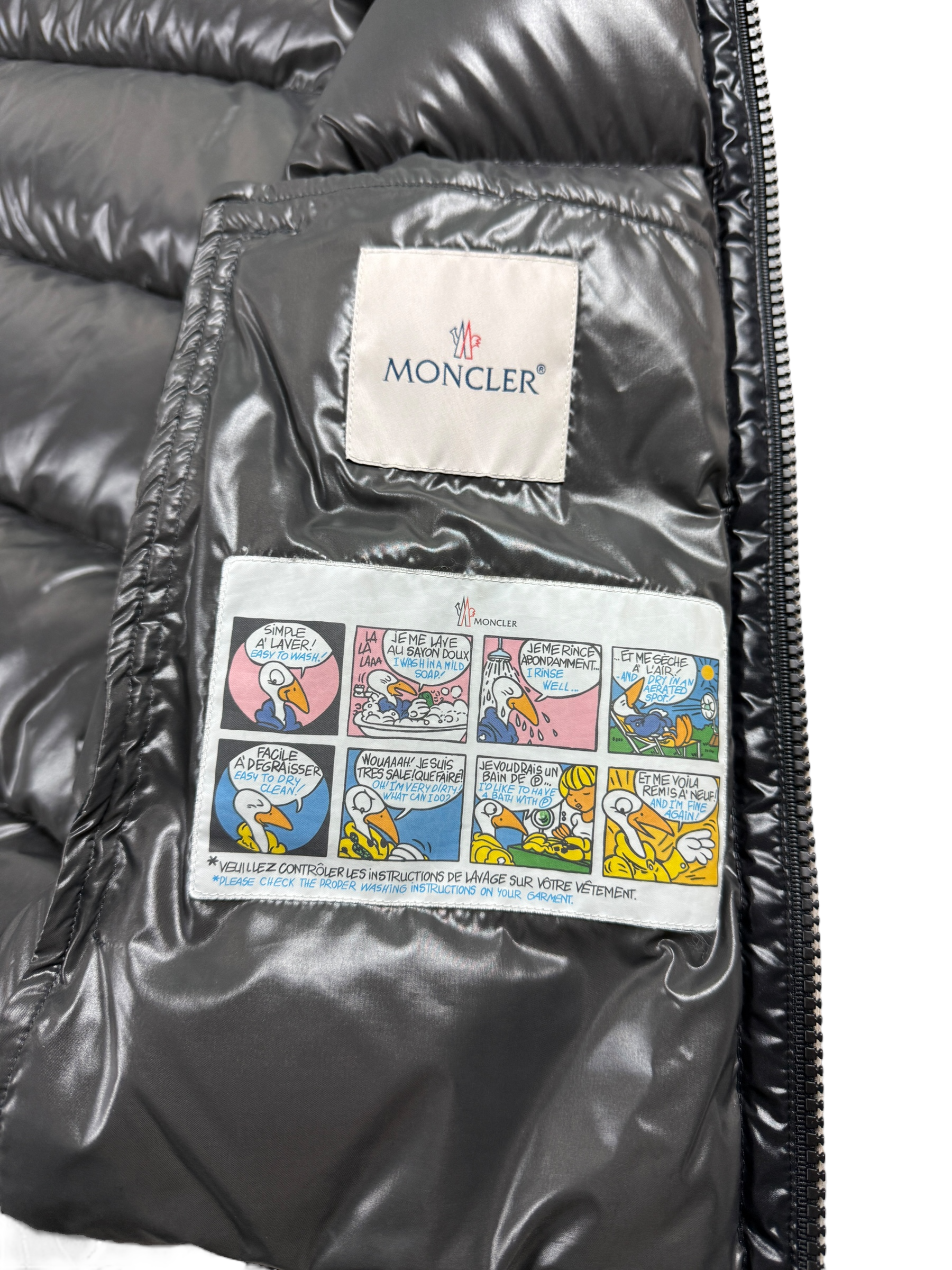 Gilet Moncler noir taille M - Vue côté