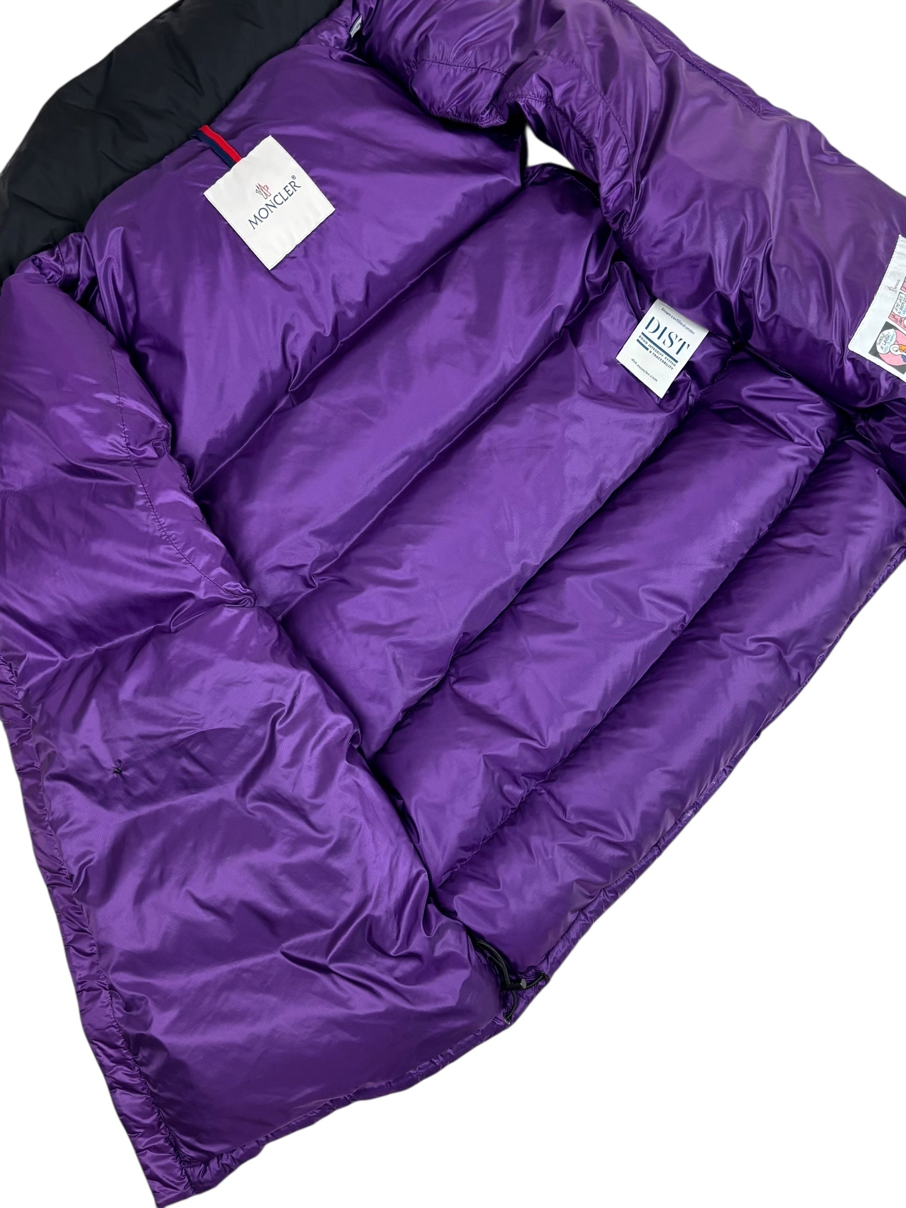 Gilet Moncler violet taille 3 - Vue côté