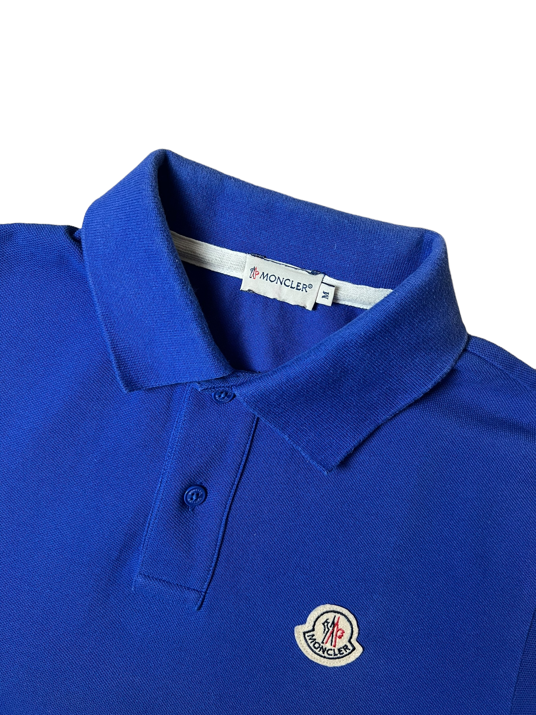 Polo Moncler bleu taille M - Vue de dos