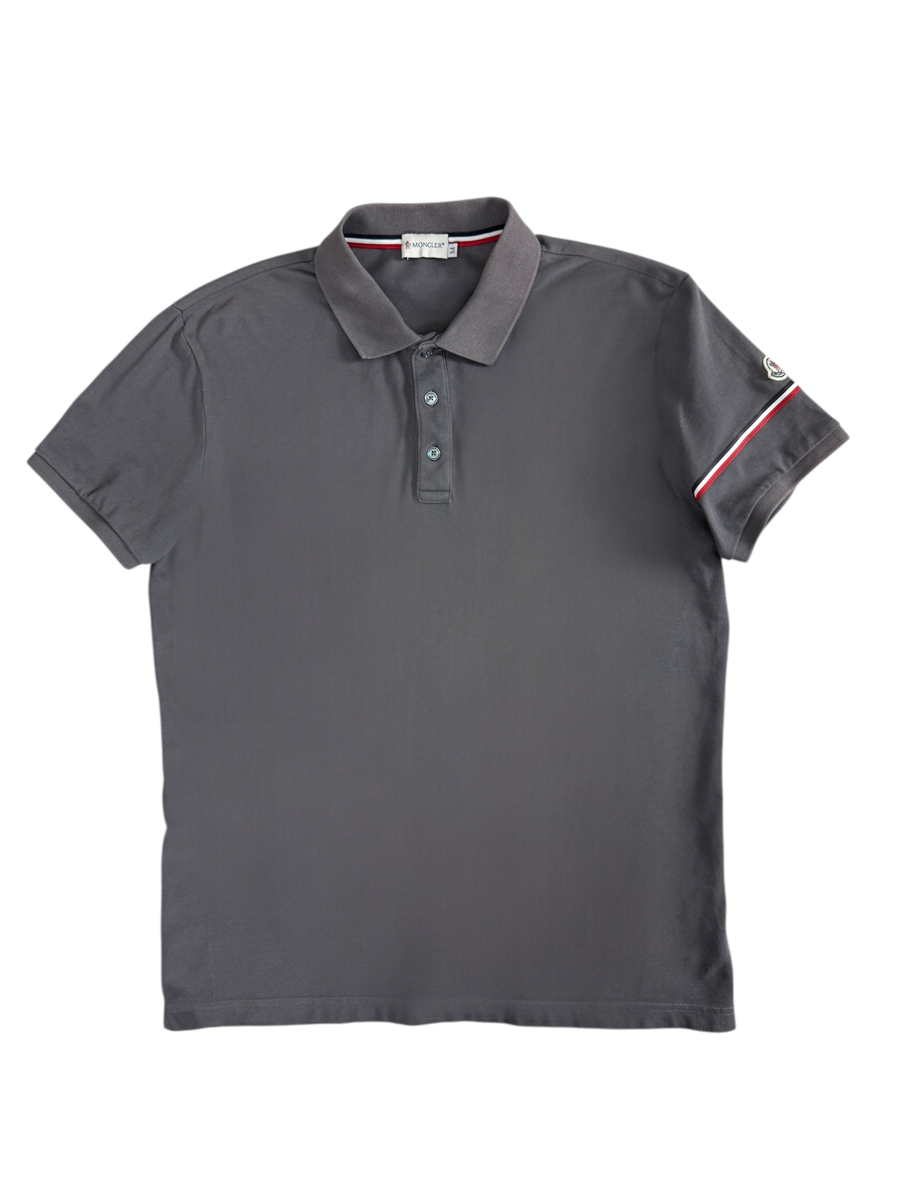 Polo Moncler gris taille M - Vue de face
