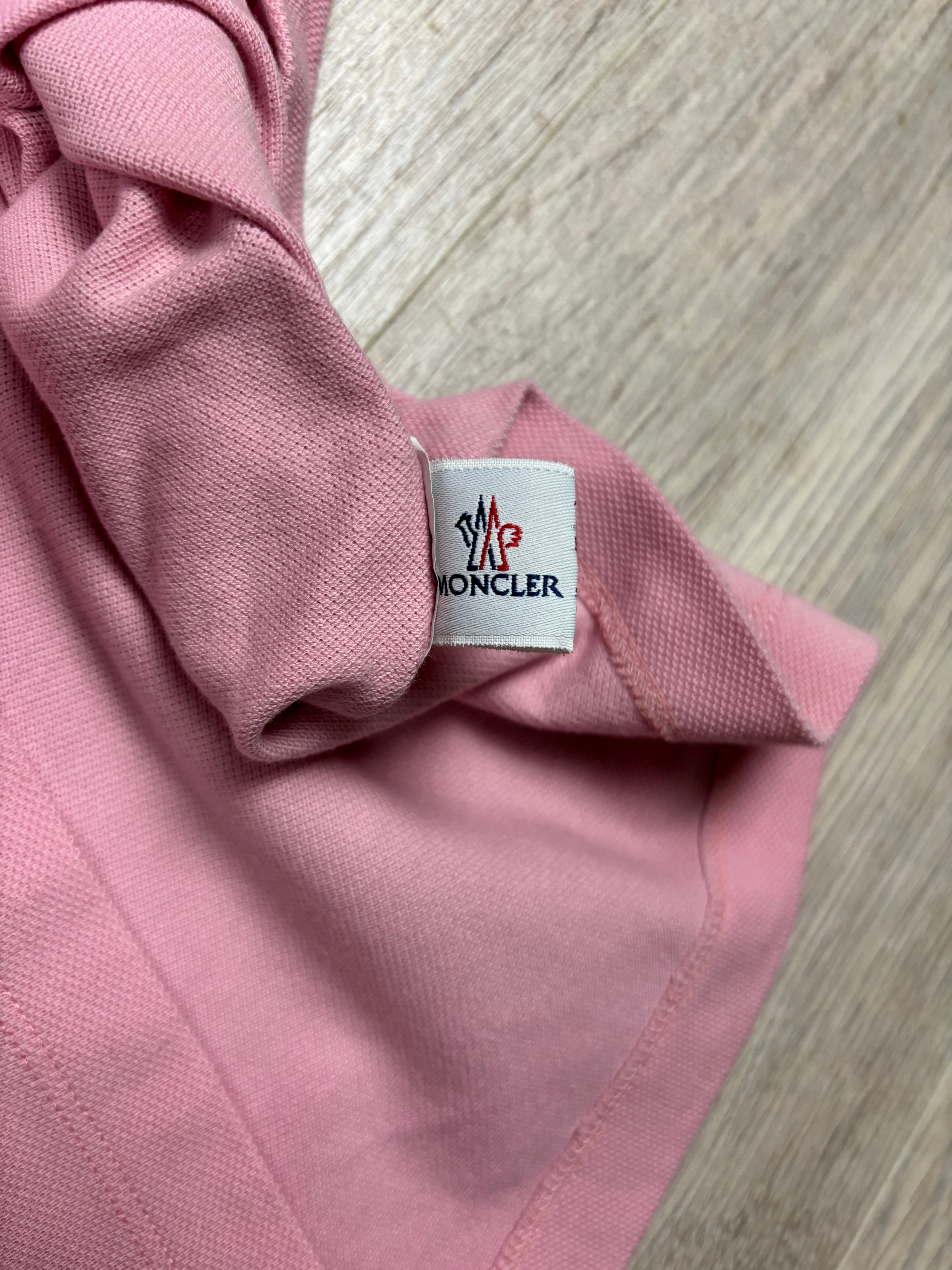 Polo Moncler rose taille XL - Vue 6
