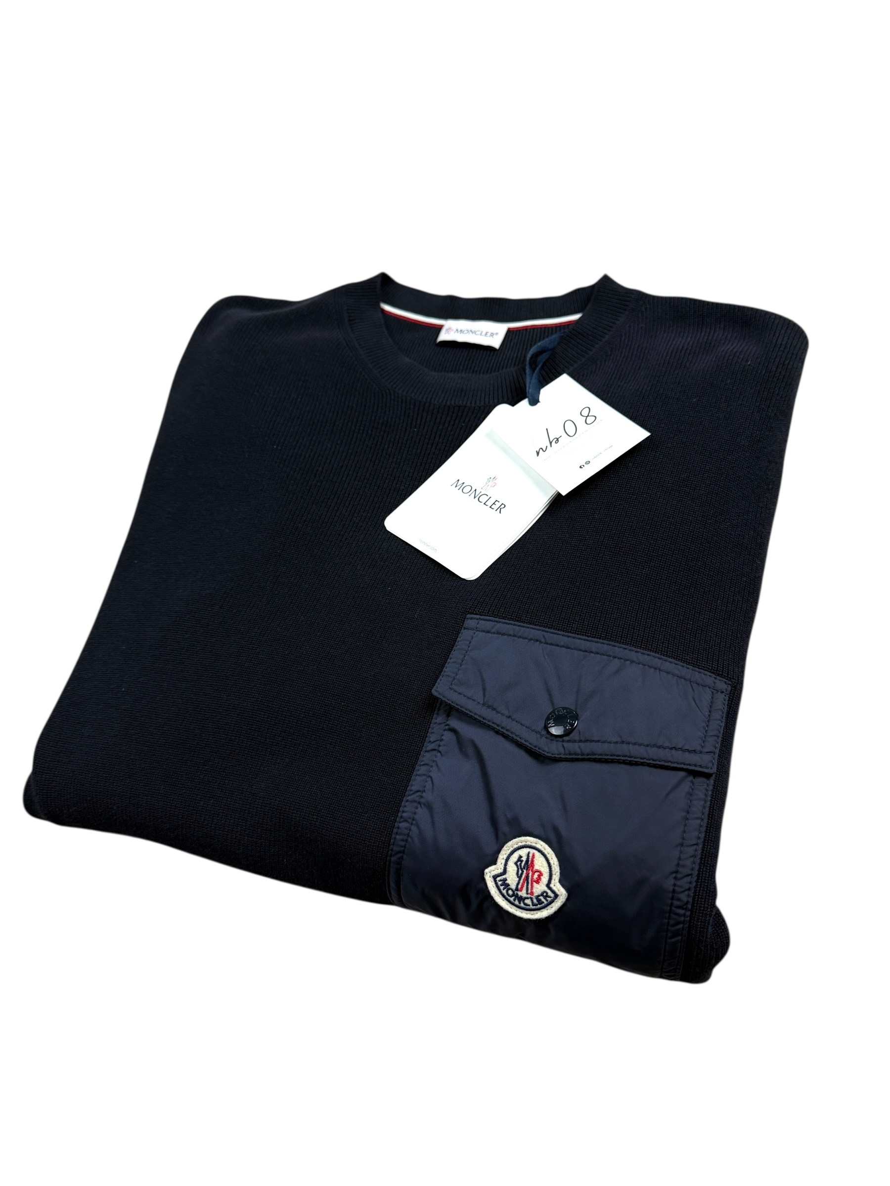 Pull Moncler marine taille M - Détail