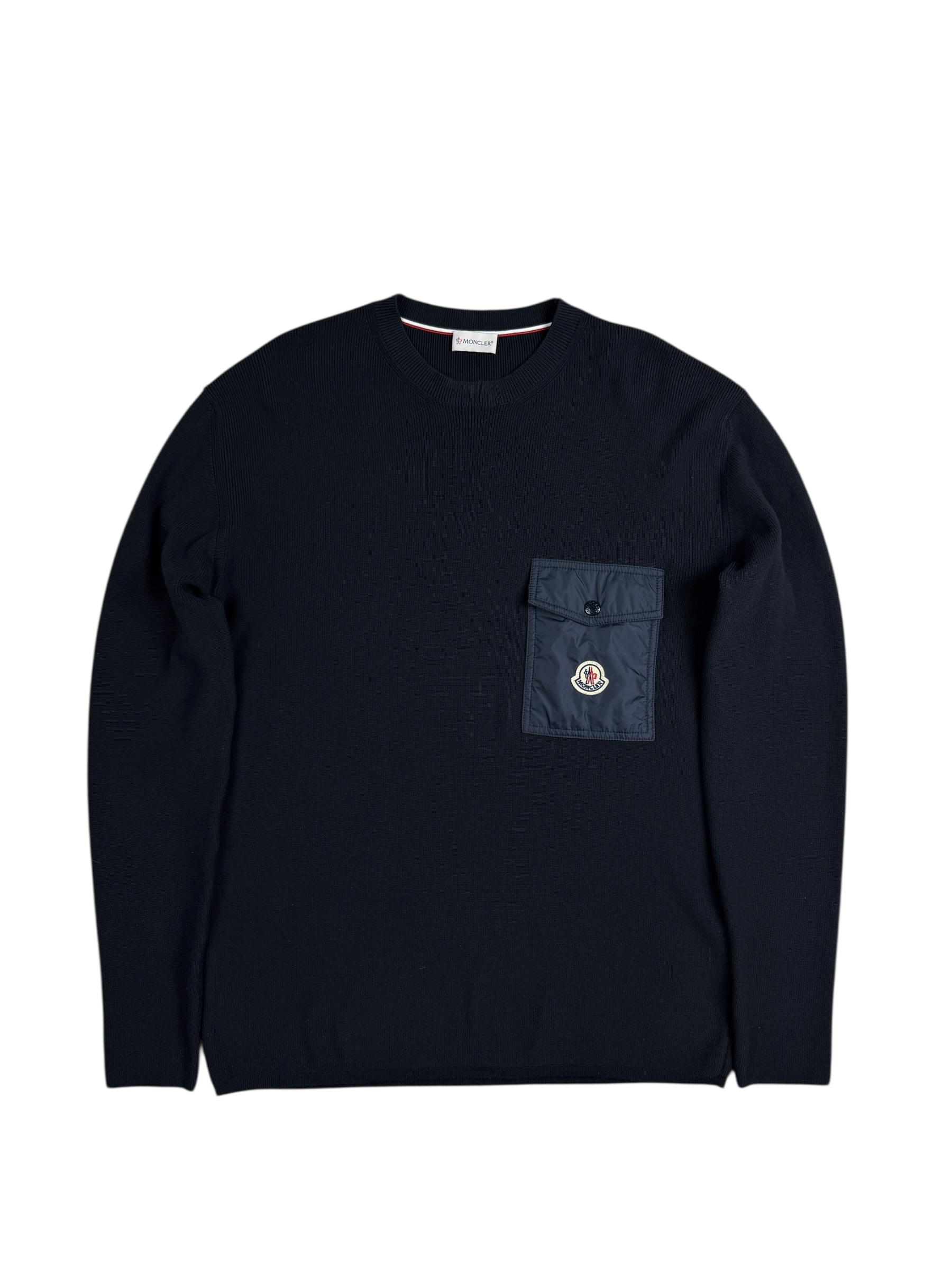 Pull Moncler marine taille M - Vue de face