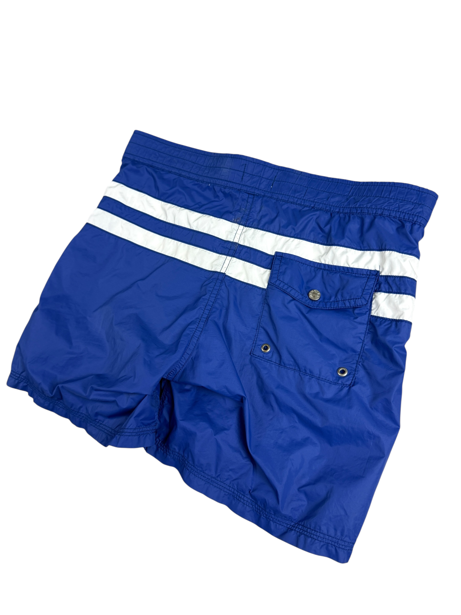 Short Moncler bleu taille 14 ans - Détail