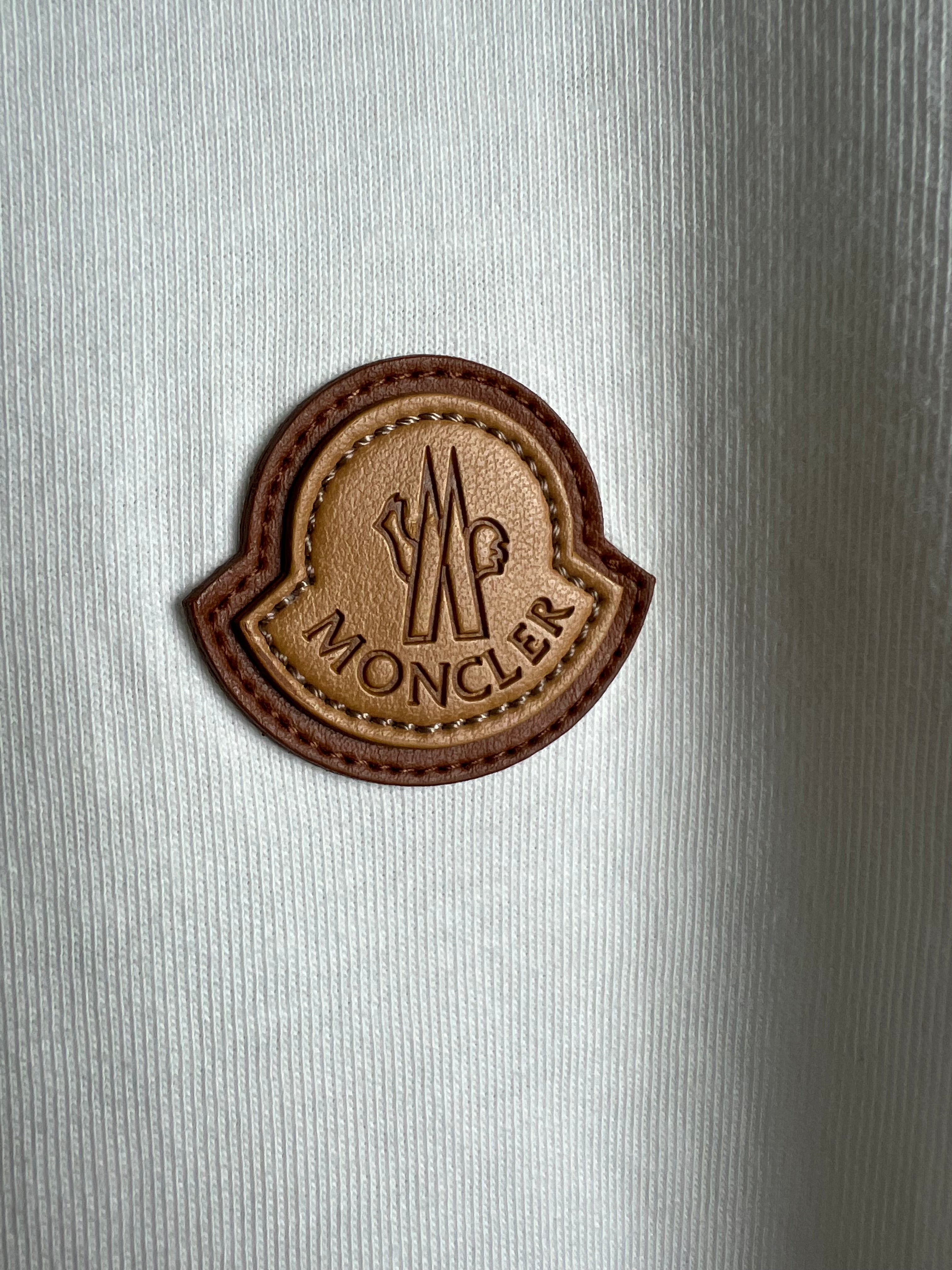 Veste Moncler blanc taille S - Détail