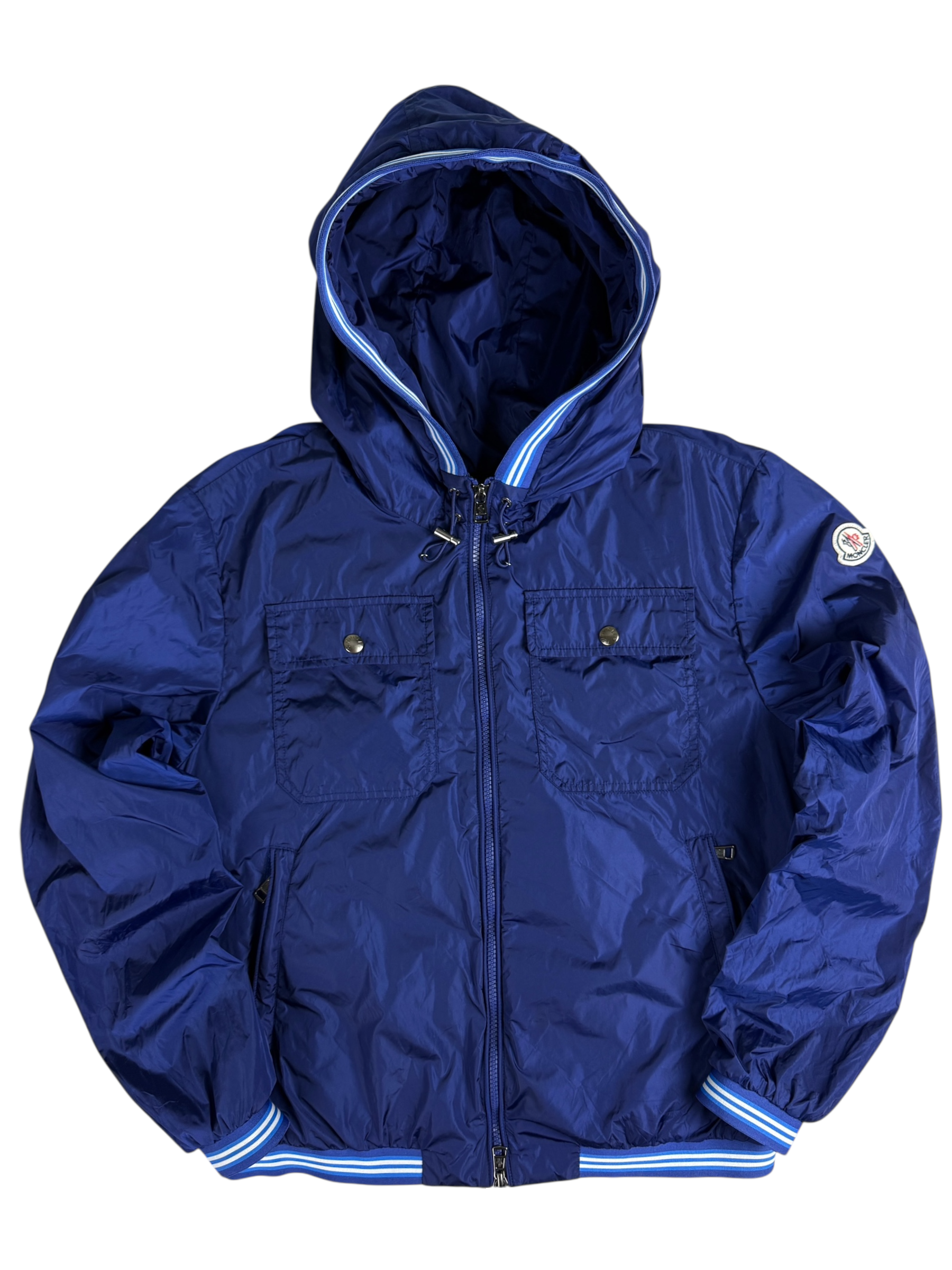 Veste Moncler bleu taille 1 - Vue de face
