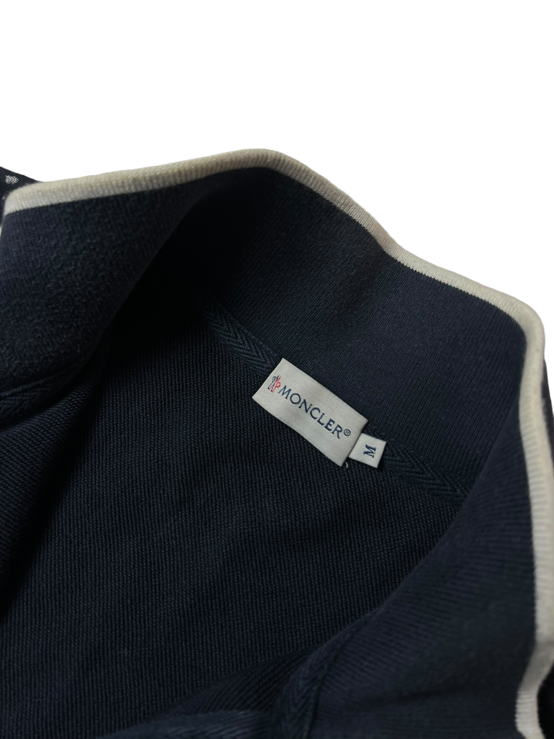 Veste Moncler bleu taille S - Vue côté