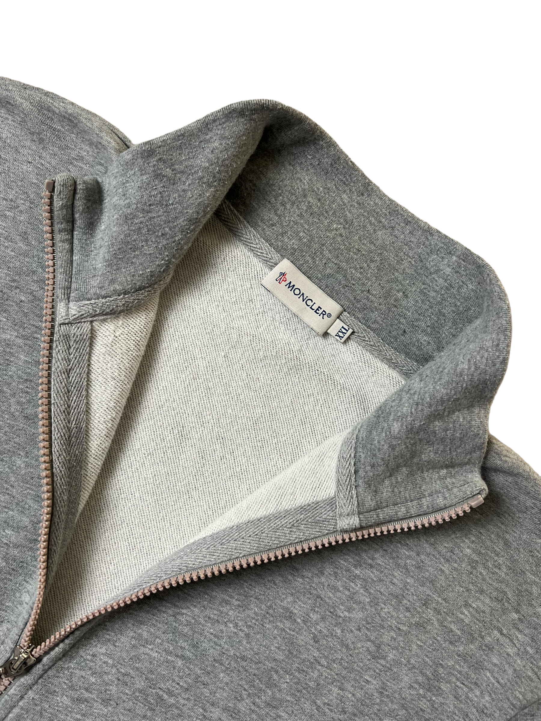 Veste Moncler gris taille L - Détail