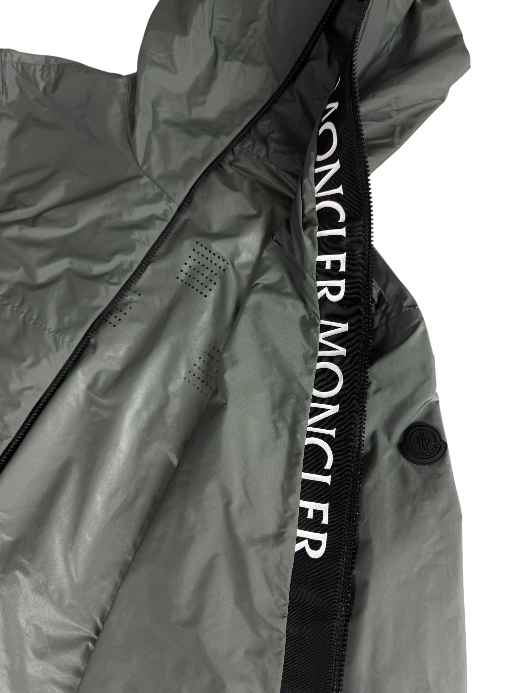 Veste Moncler gris taille M - Vue côté