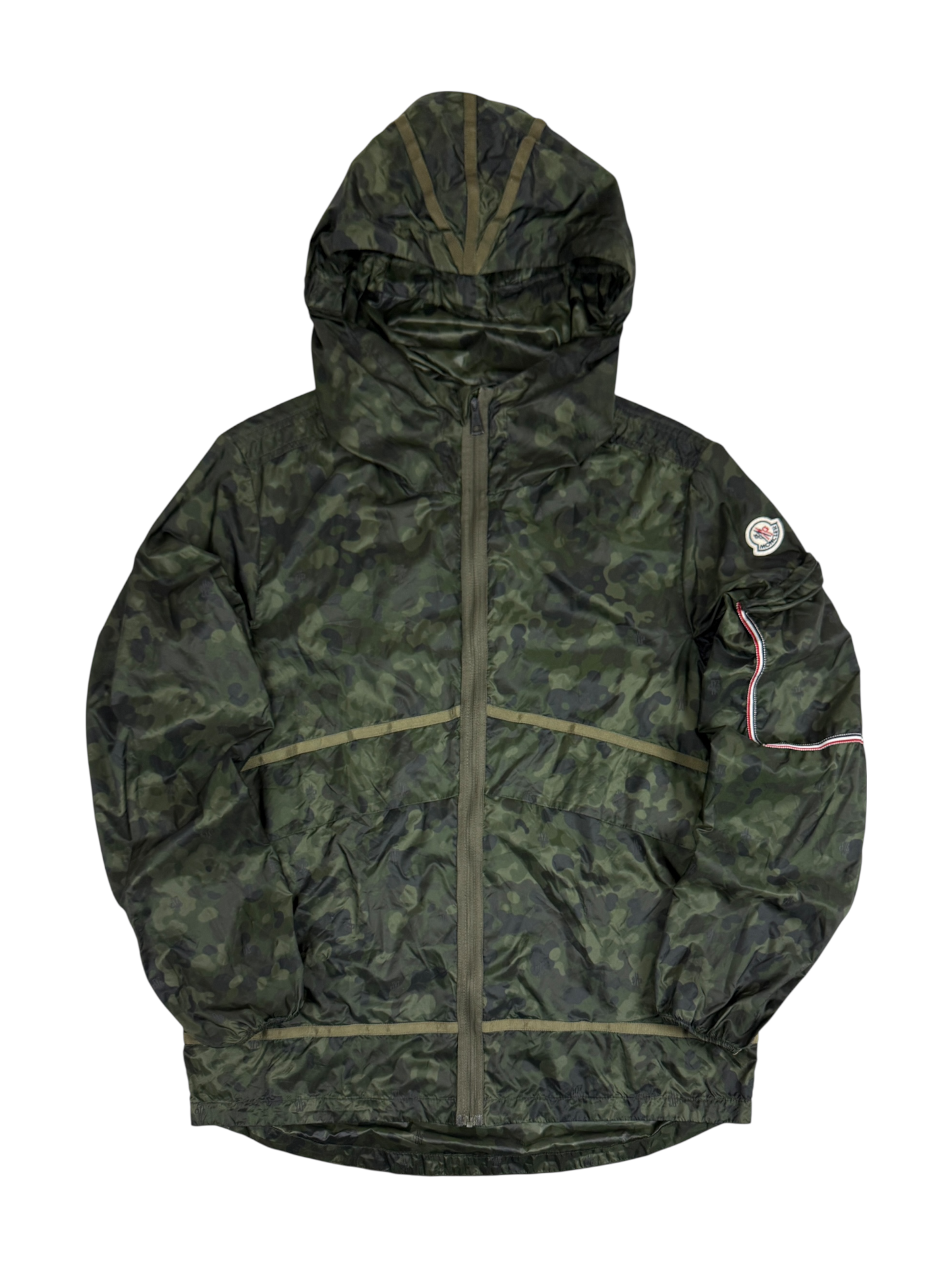 Veste Moncler kaki taille 1 - Vue de face