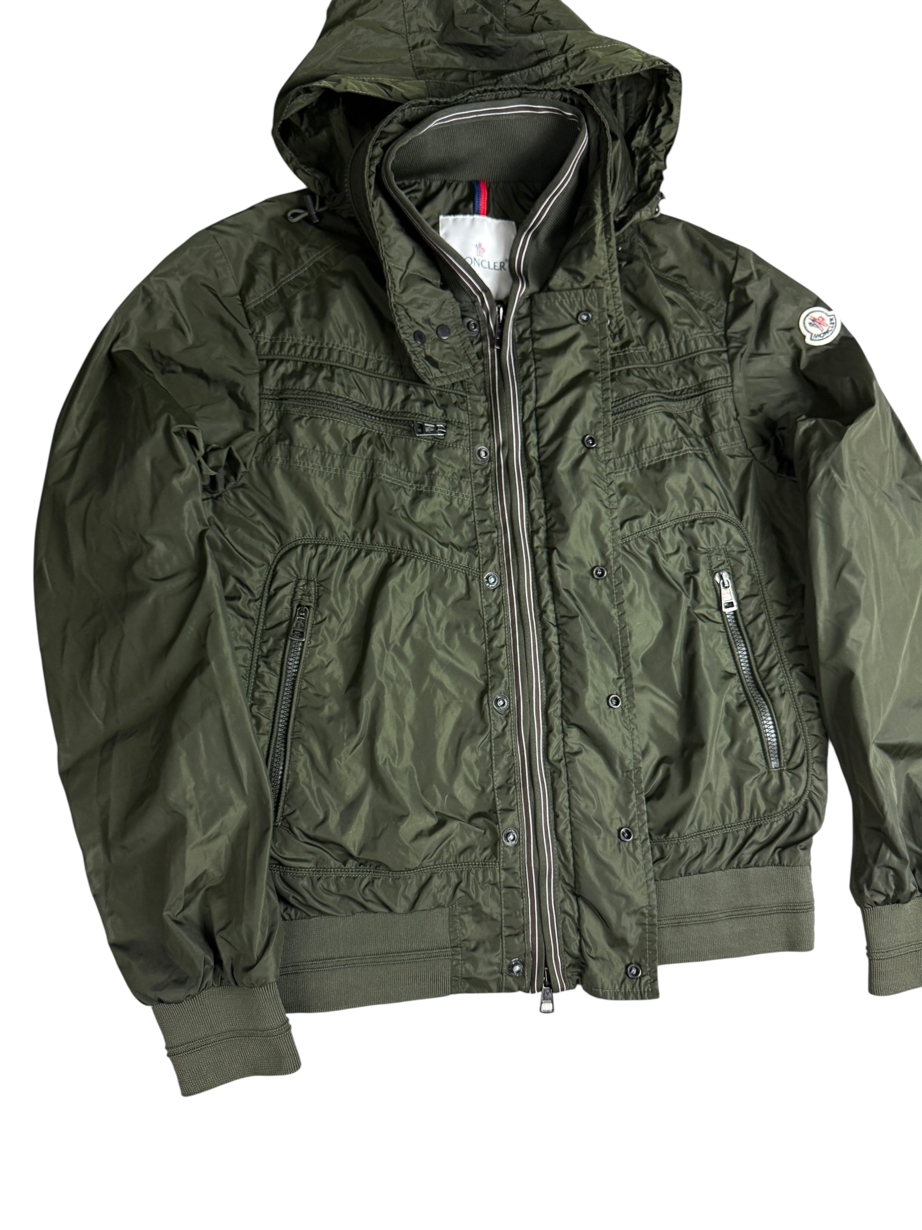 Veste Moncler kaki taille 2 - Détail