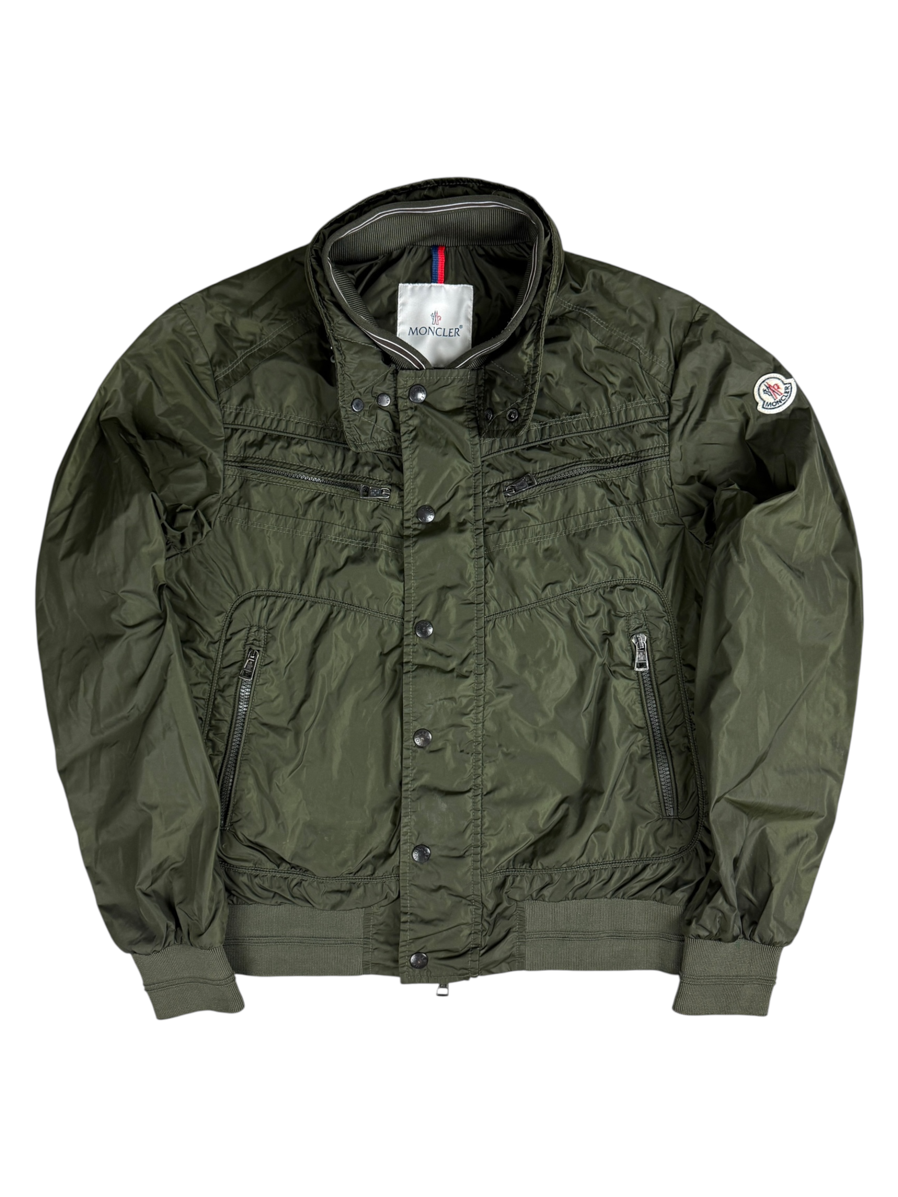 Veste Moncler kaki taille 2 - Vue de face