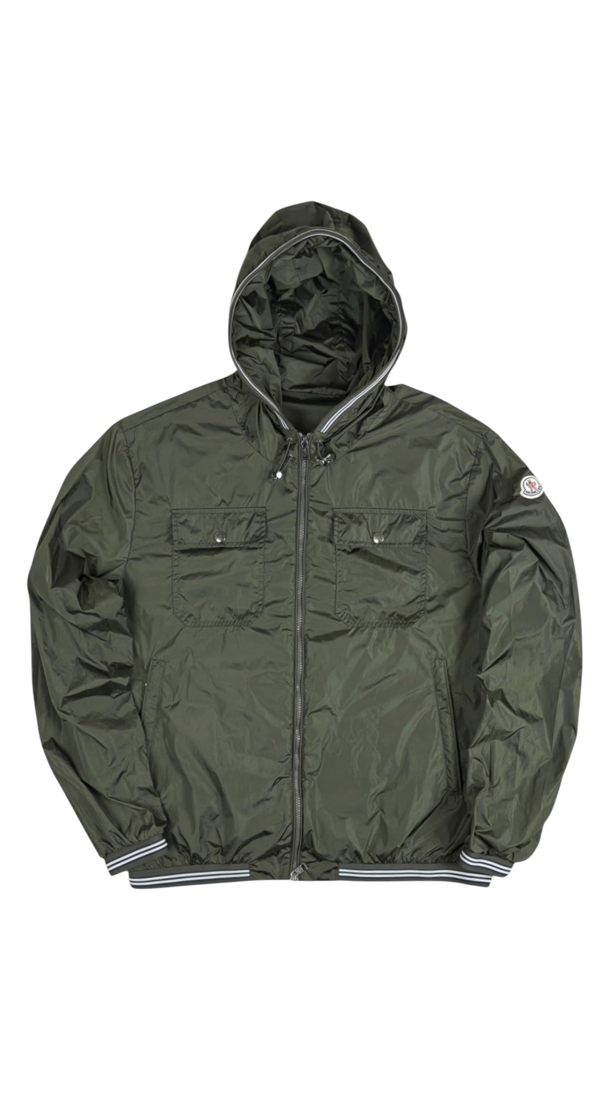 Veste Moncler kaki taille 6 - Vue de face