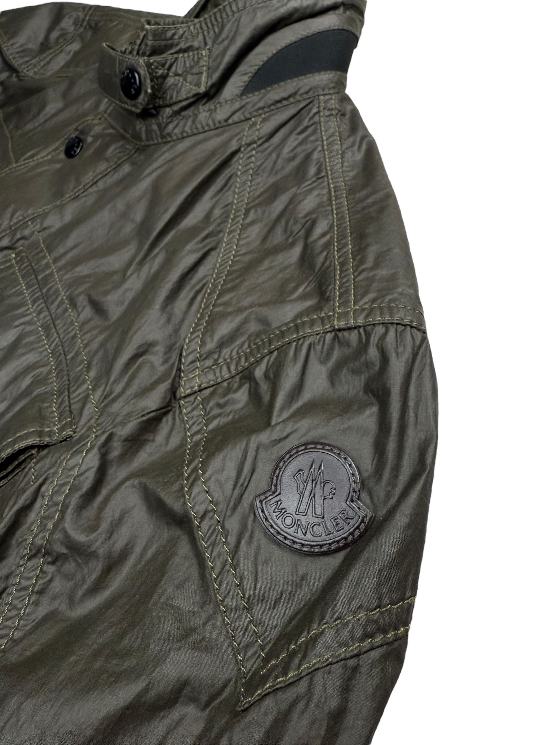 Veste Moncler kaki taille L - Vue de dos