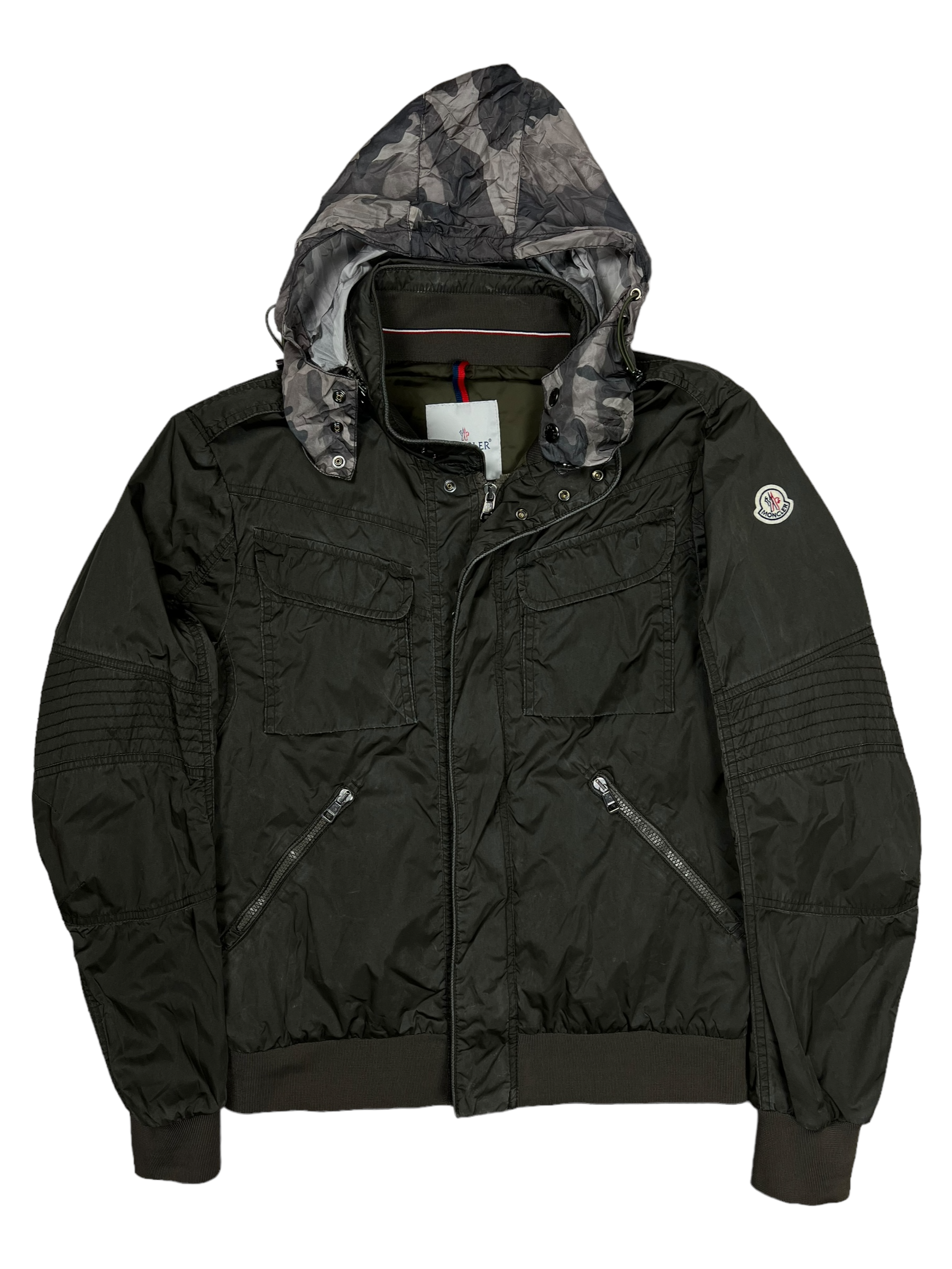 Veste Moncler kaki taille L - Vue de face
