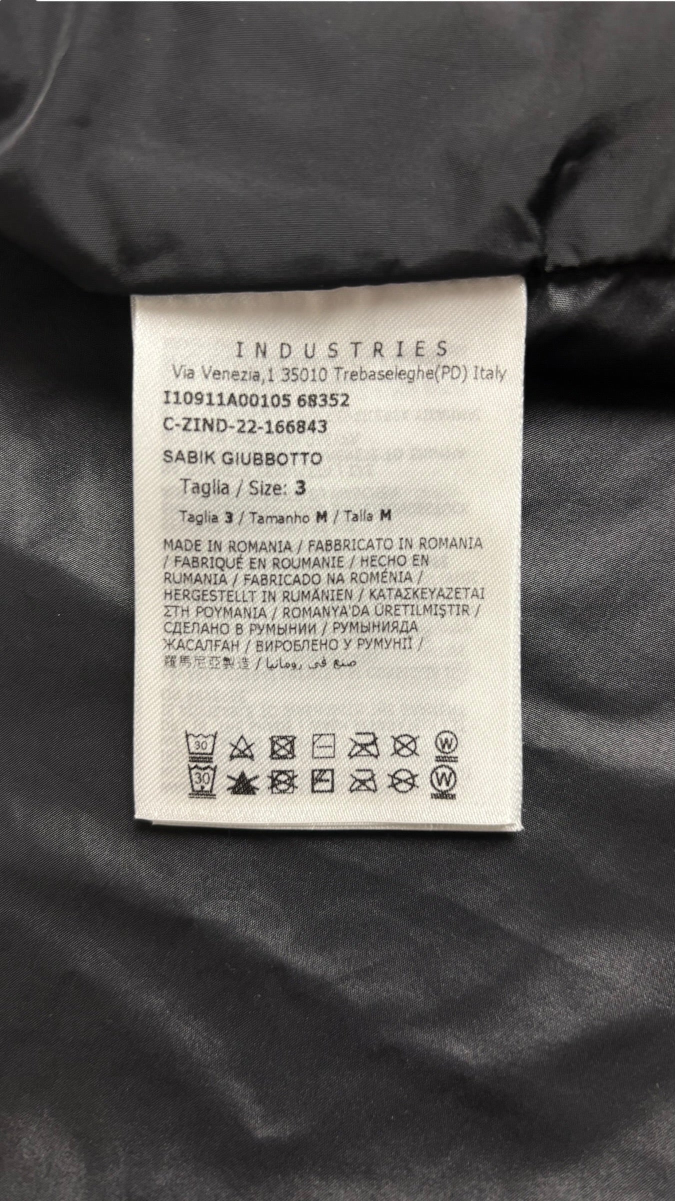 Veste Moncler noir taille 3 - Vue côté