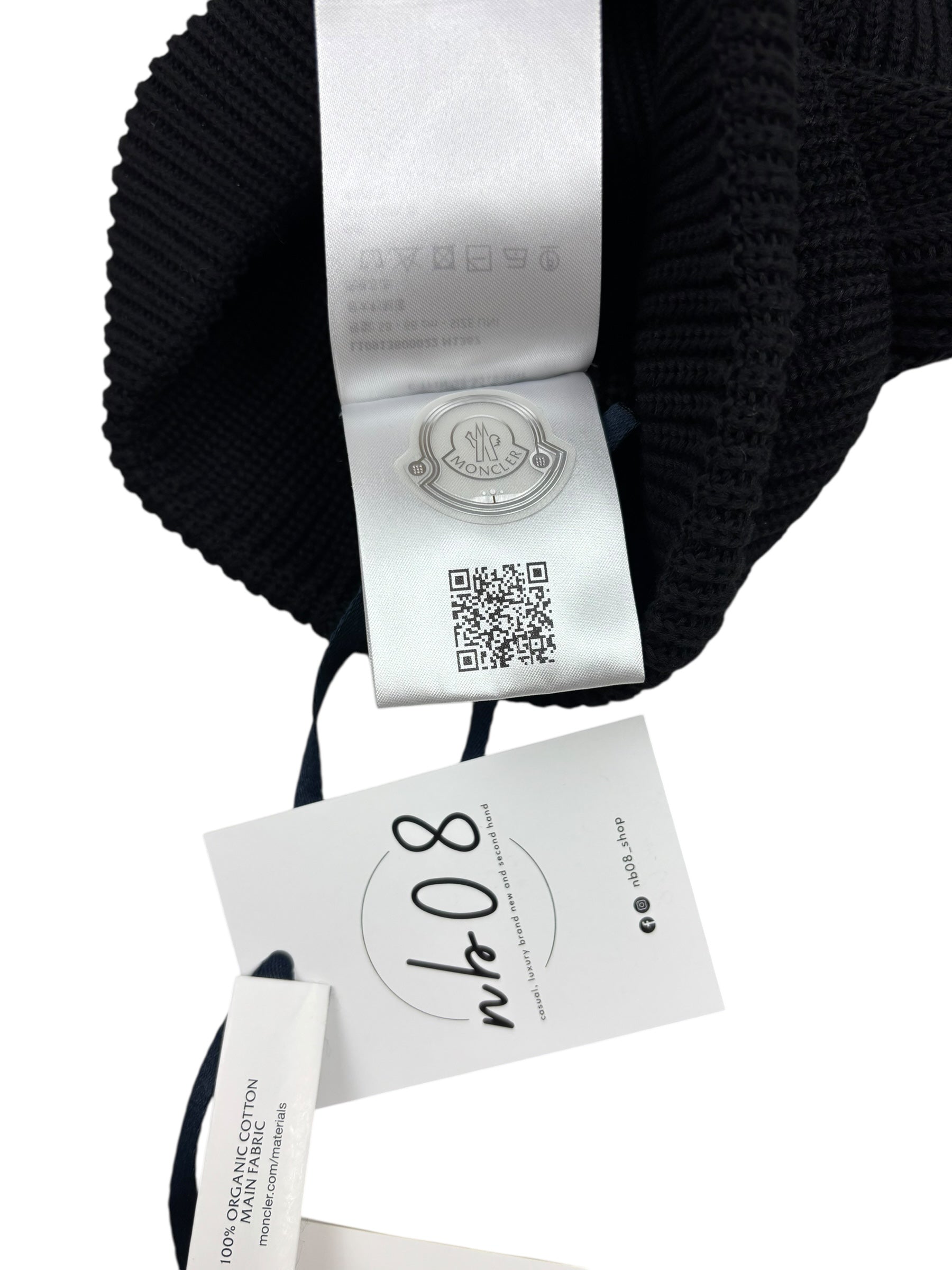 Veste Moncler noir taille UNI - Logo et étiquette