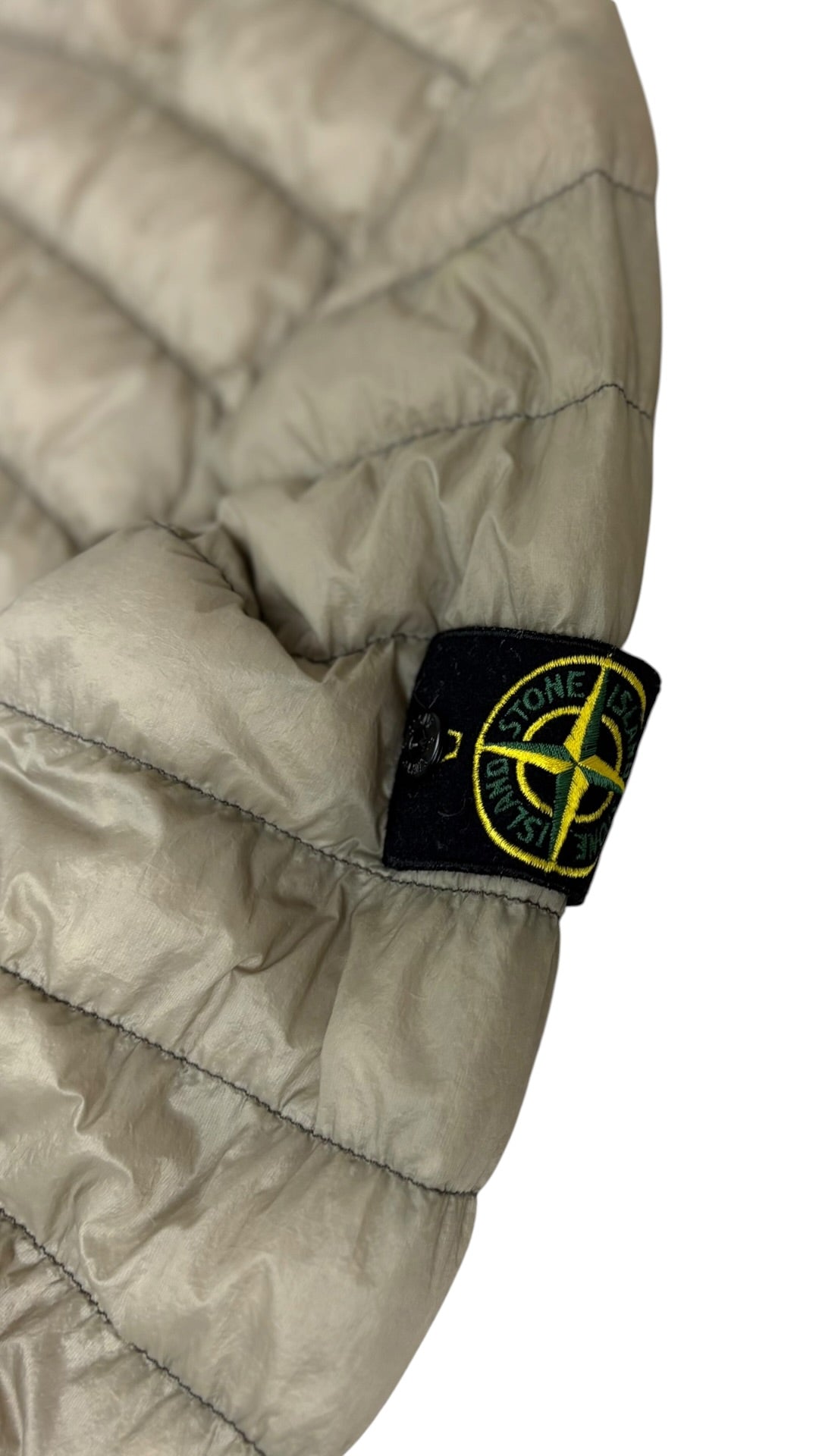 Doudoune Stone Island Garment Dyed Micro Yarn Down Jacket beige taille S - Vue de dos