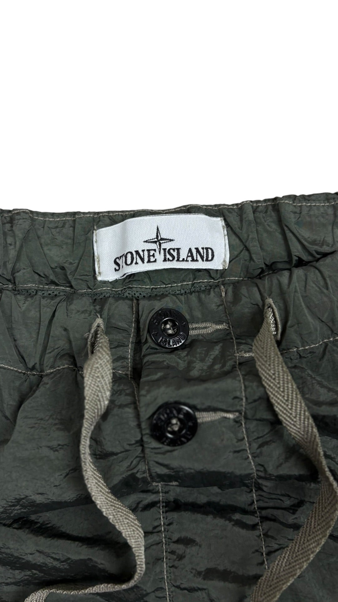 Short de bain Stone Island Nylon Metal kaki taille M - vue 4/5