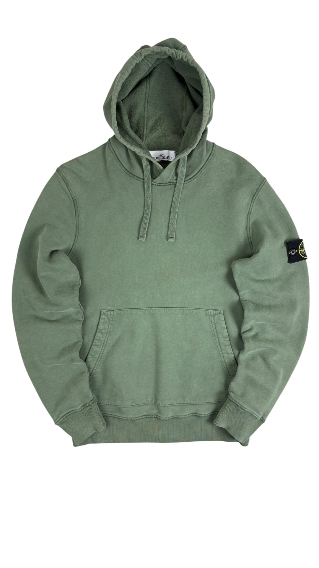 Hoodie Sweat-shirt Stone Island kaki taille S - Vue de face