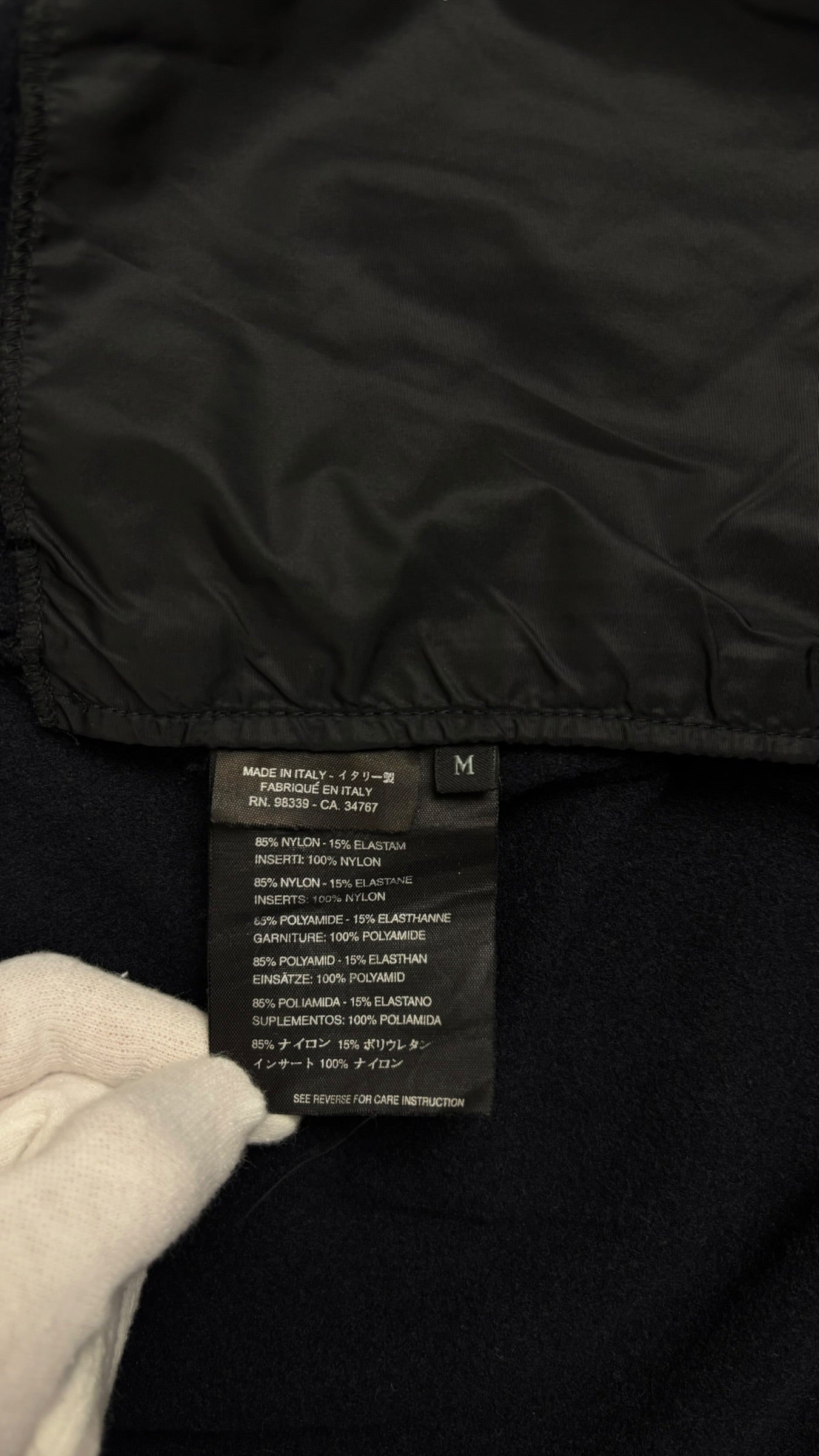 Gilet Prada Nylon Linea Rossa noir taille M - vue 6/6