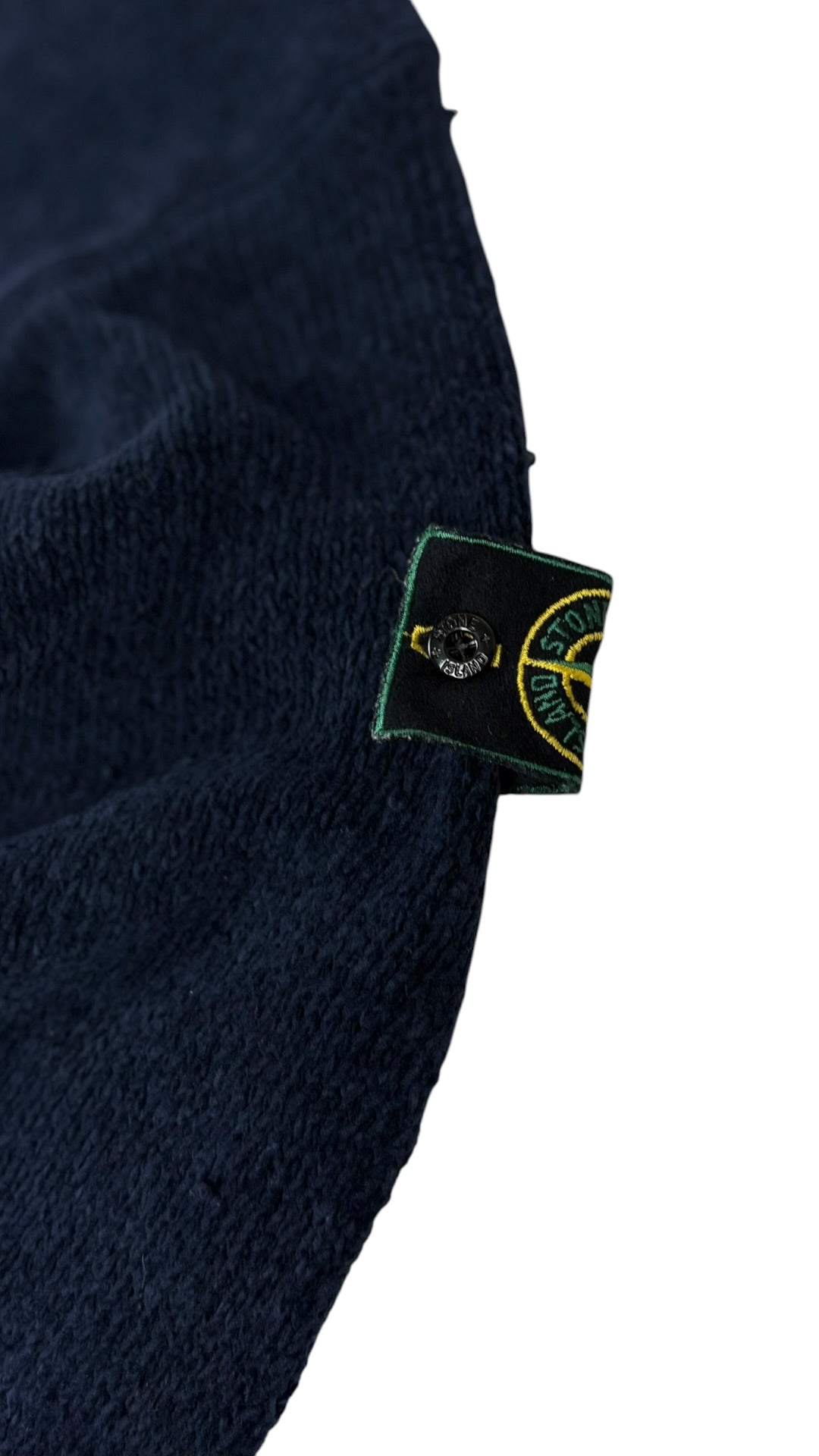 Pull Stone Island Vintage en Maille marine taille L - Vue de dos