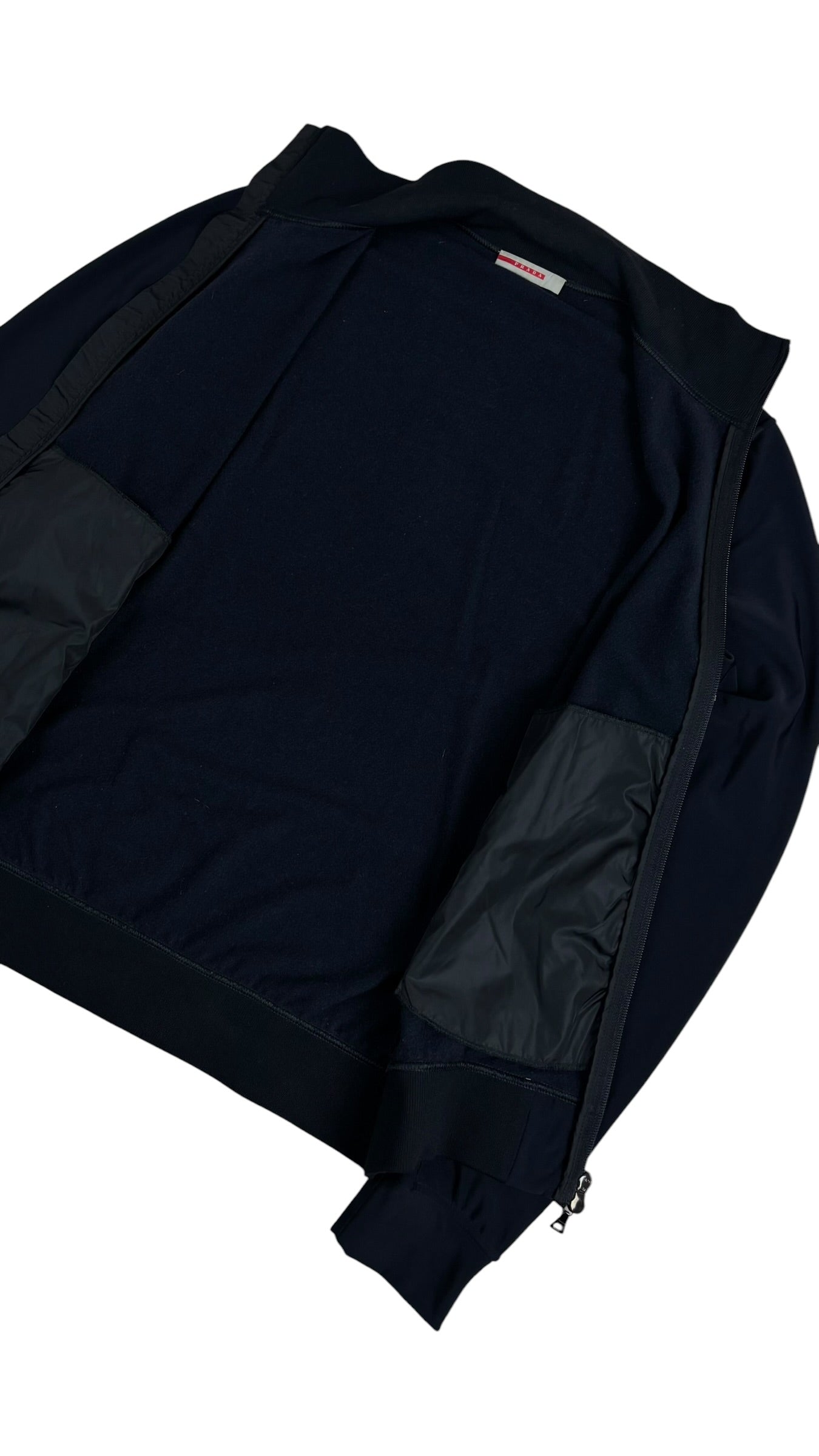 Gilet Prada Nylon Linea Rossa noir taille M - vue 5/6