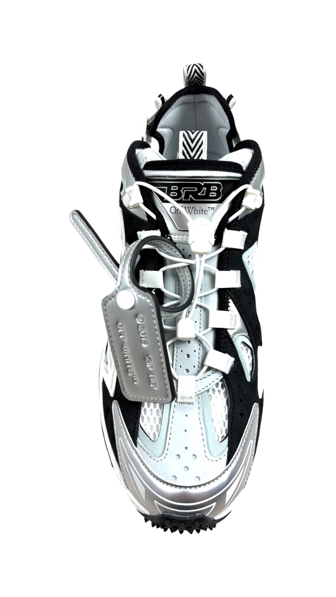 Sneakers Off-White Be Right Back argent noir - vue 2/5