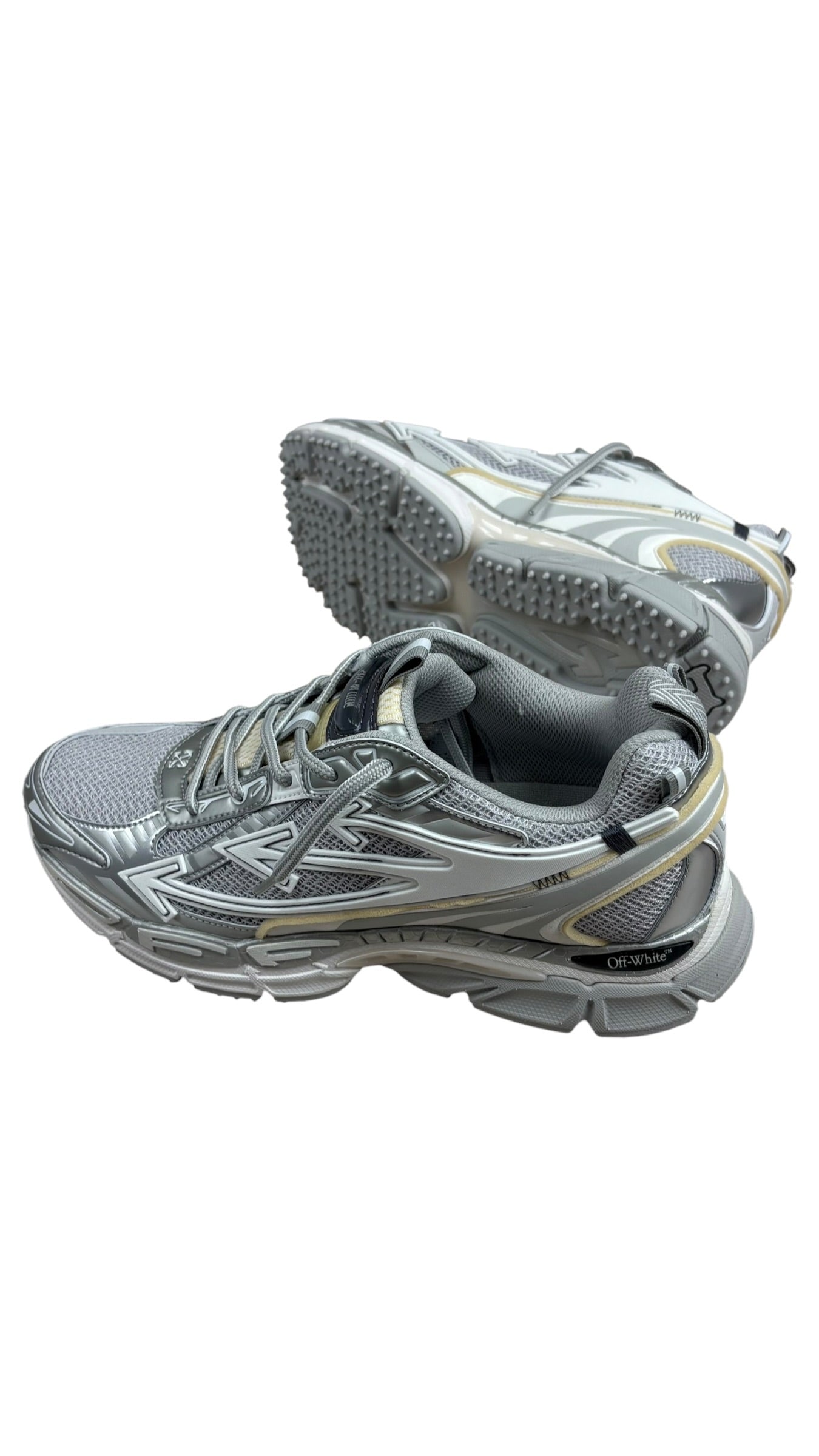 Sneakers Off-White Be Right Back gris argent - vue 4/5