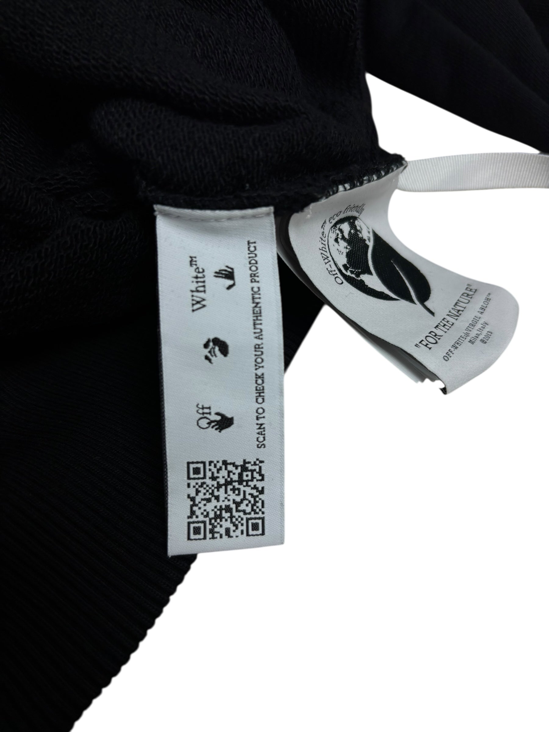 Hoodie Off White noir taille S - Détail