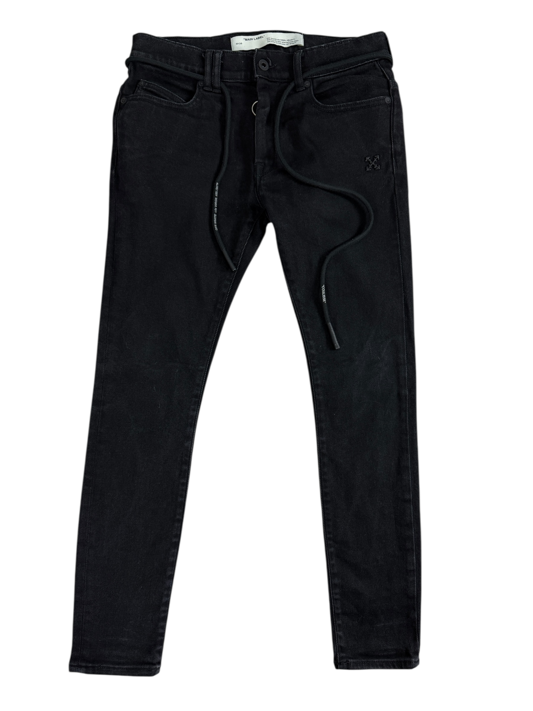Jean Off White noir taille PANTALON 29 - Vue de face