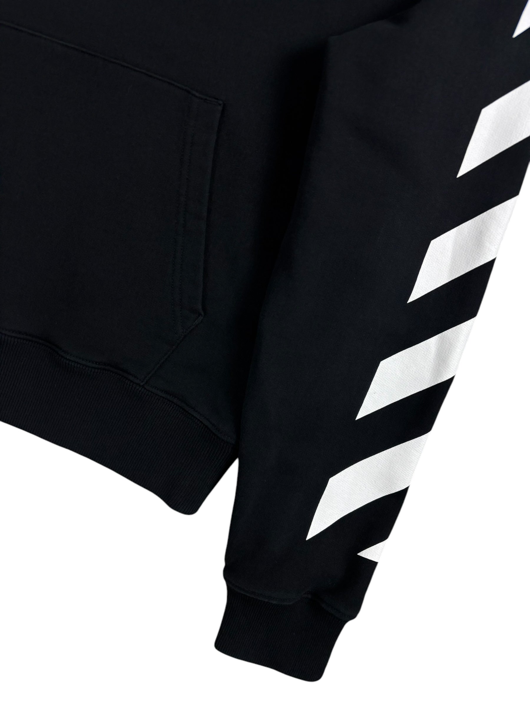 Sweat Off White noir taille XS - Détail